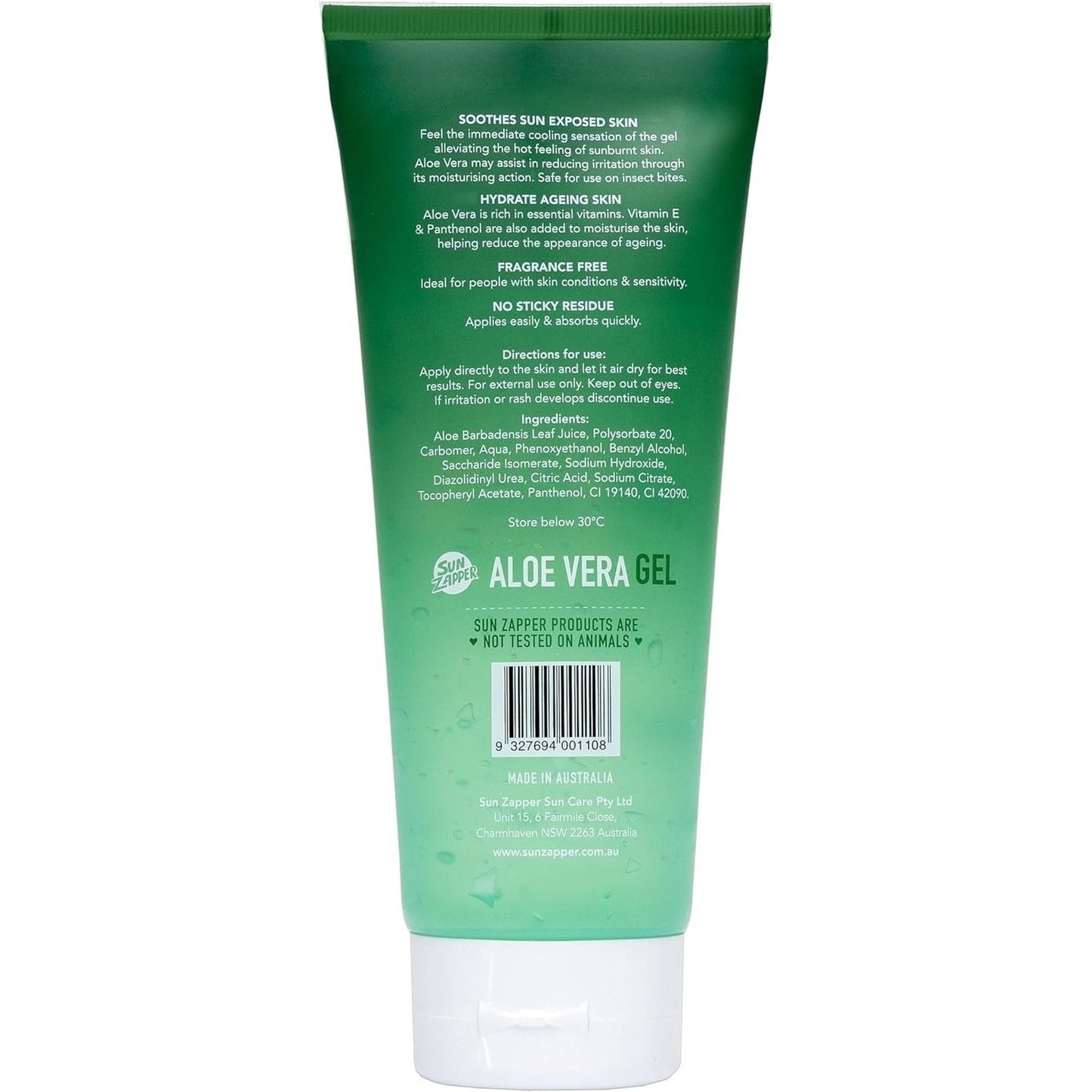 SUN ZAPPER ALOE VERA GEL 200ML