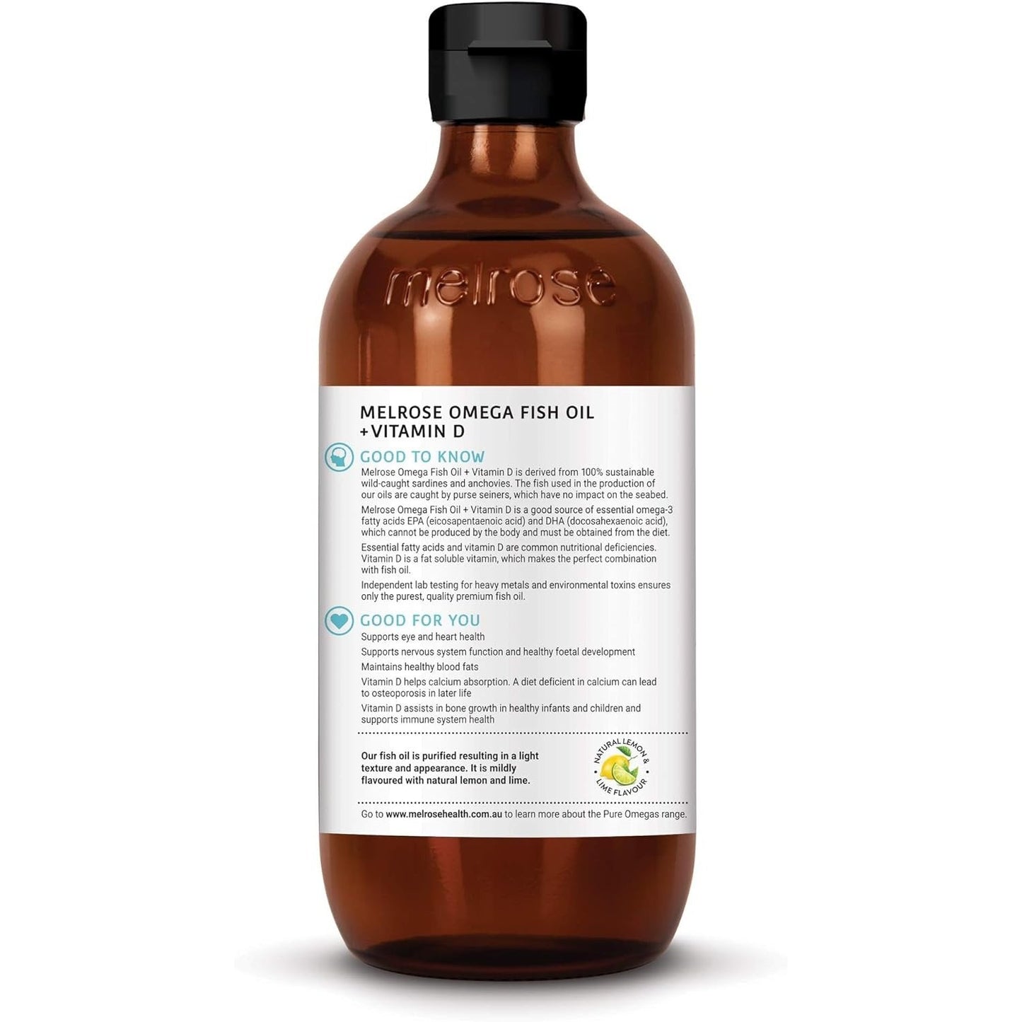 Melrose Fish Oil + Vitamin D (Joint & Bone) 500ml - Cutprice Online