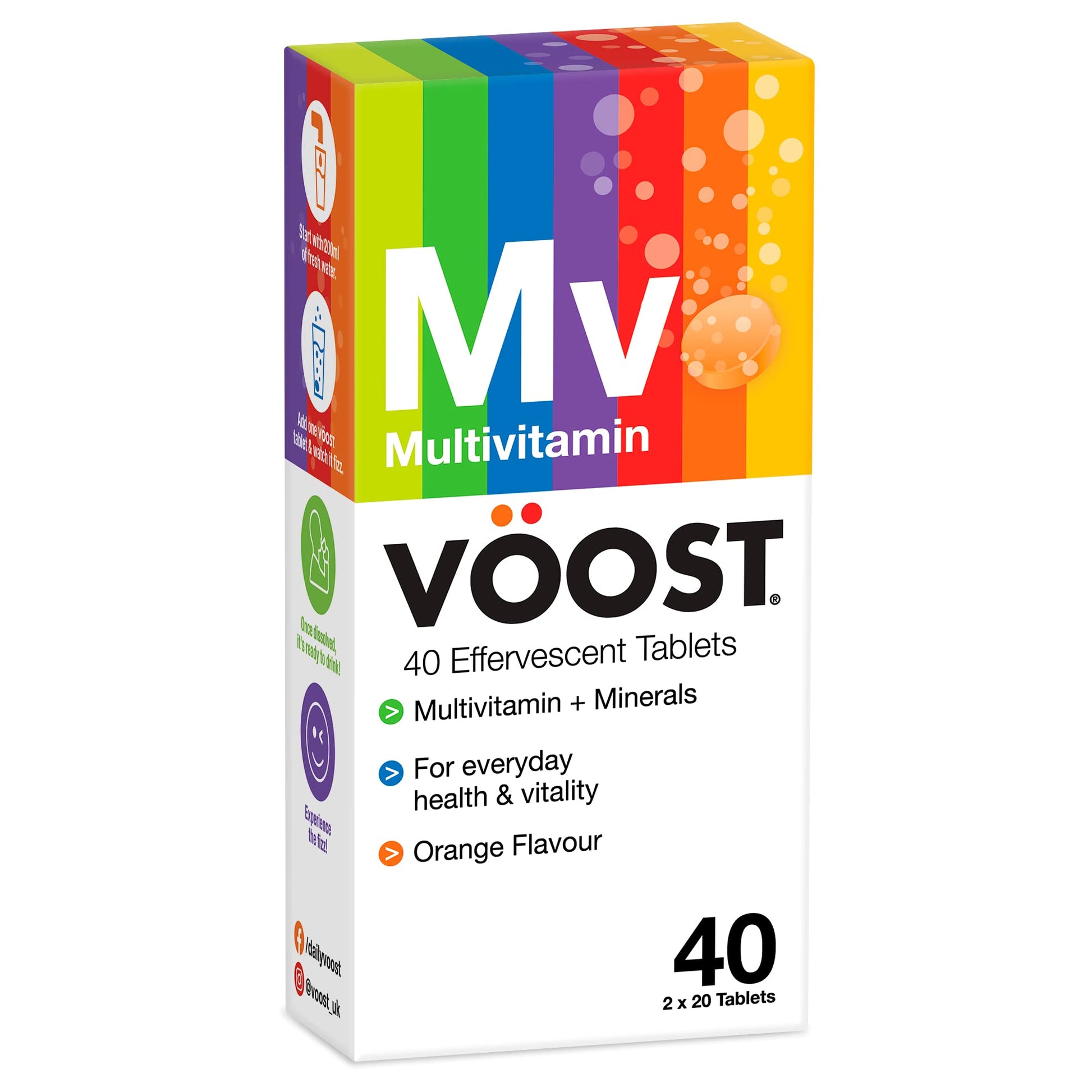 Voost Effervescent Multivitamin 40 Pack - Cutprice Online