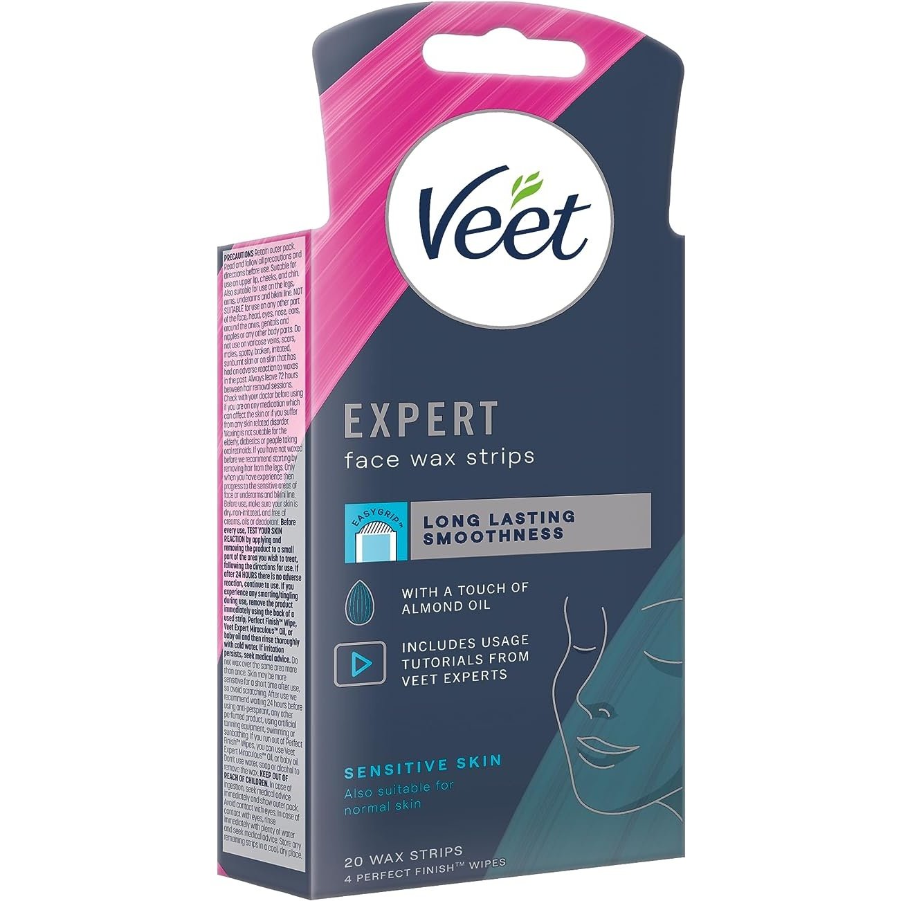 Veet Expert Face Wax Strips 20 Pack - Cutprice Online