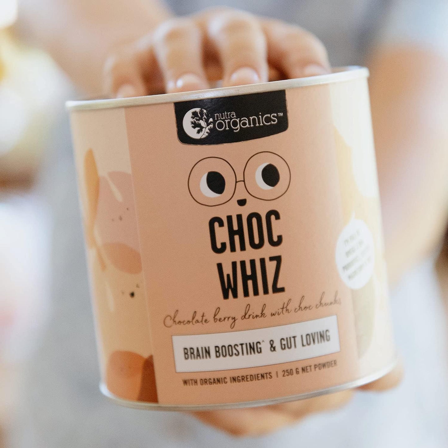 Nutra Organics Organic Choc Whiz (Brain Boosting & Gut Loving) 250g - Cutprice Online