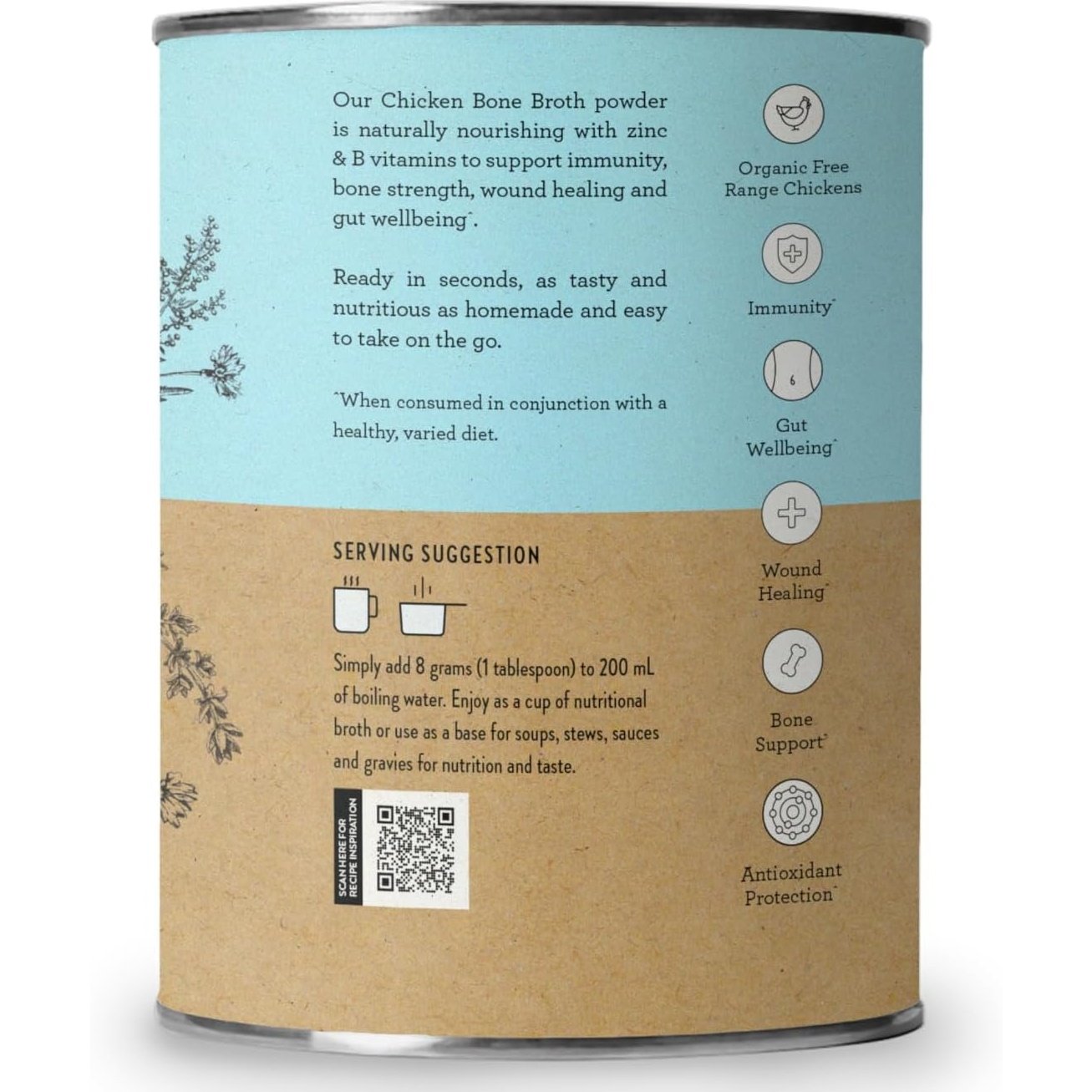 Nutra Organics Organic Bone Broth Chicken Homestyle Original 125g - Cutprice Online