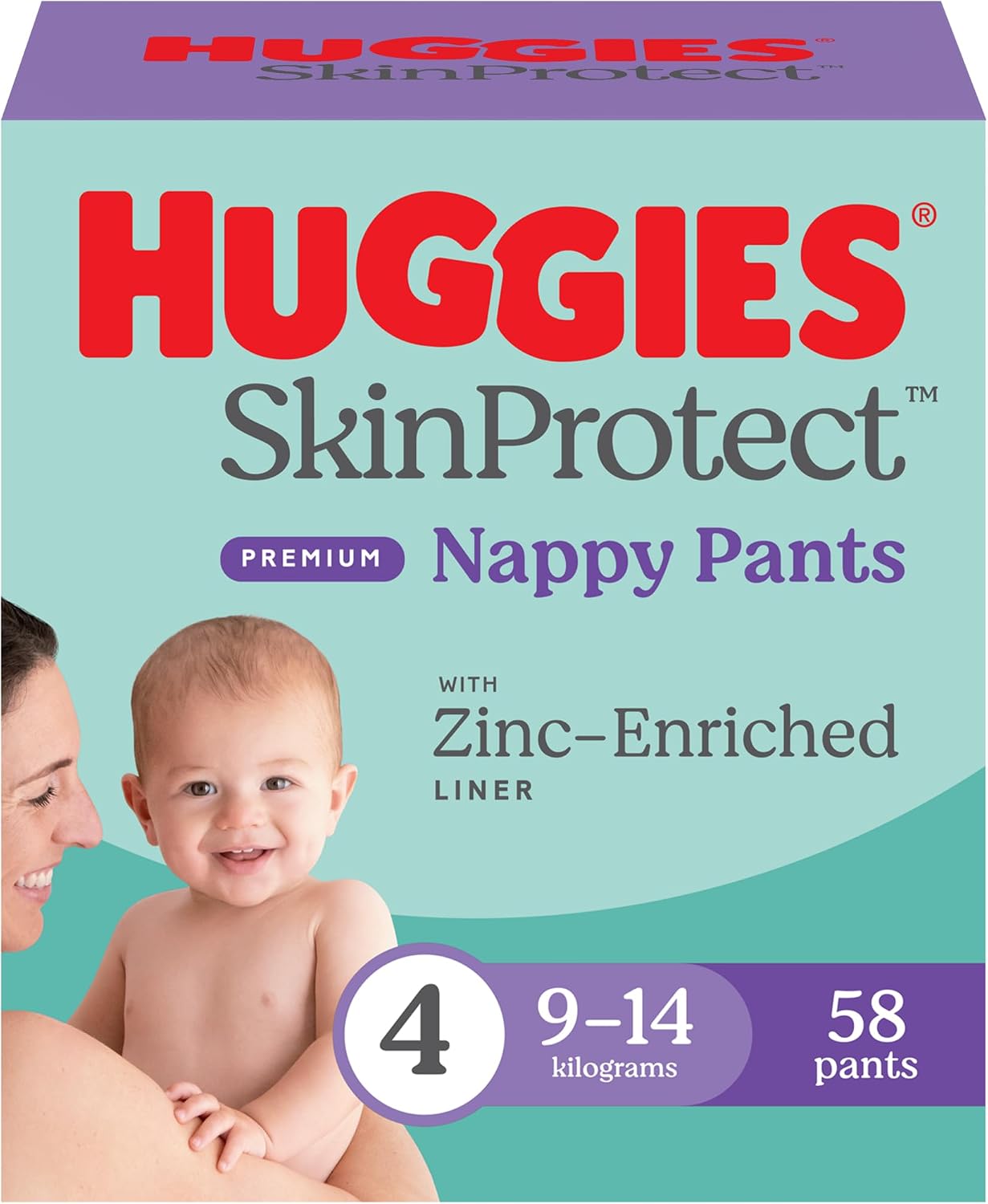 Huggies Skin Protect Lg 58pk Stage 4