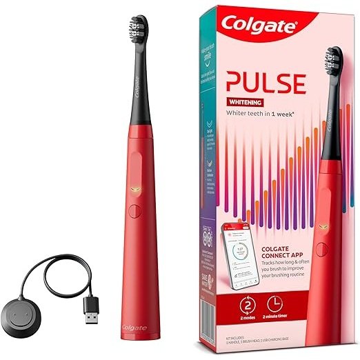 Colgate Electric Toothbrush Series 1 Pulse Whitening Red - Cutprice Online