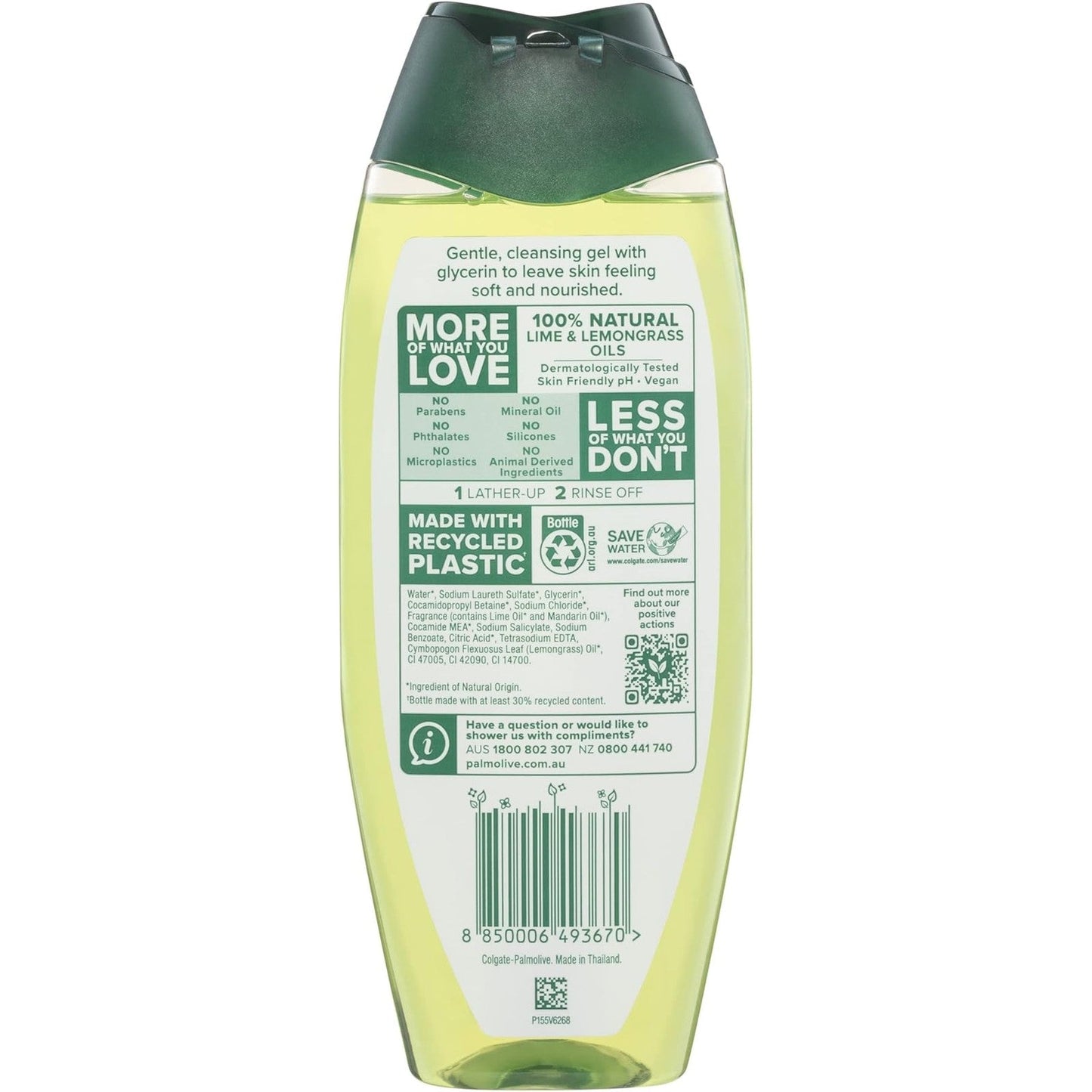 Palmolive Naturals White Citrus Body Wash With Lemongrass 500mL