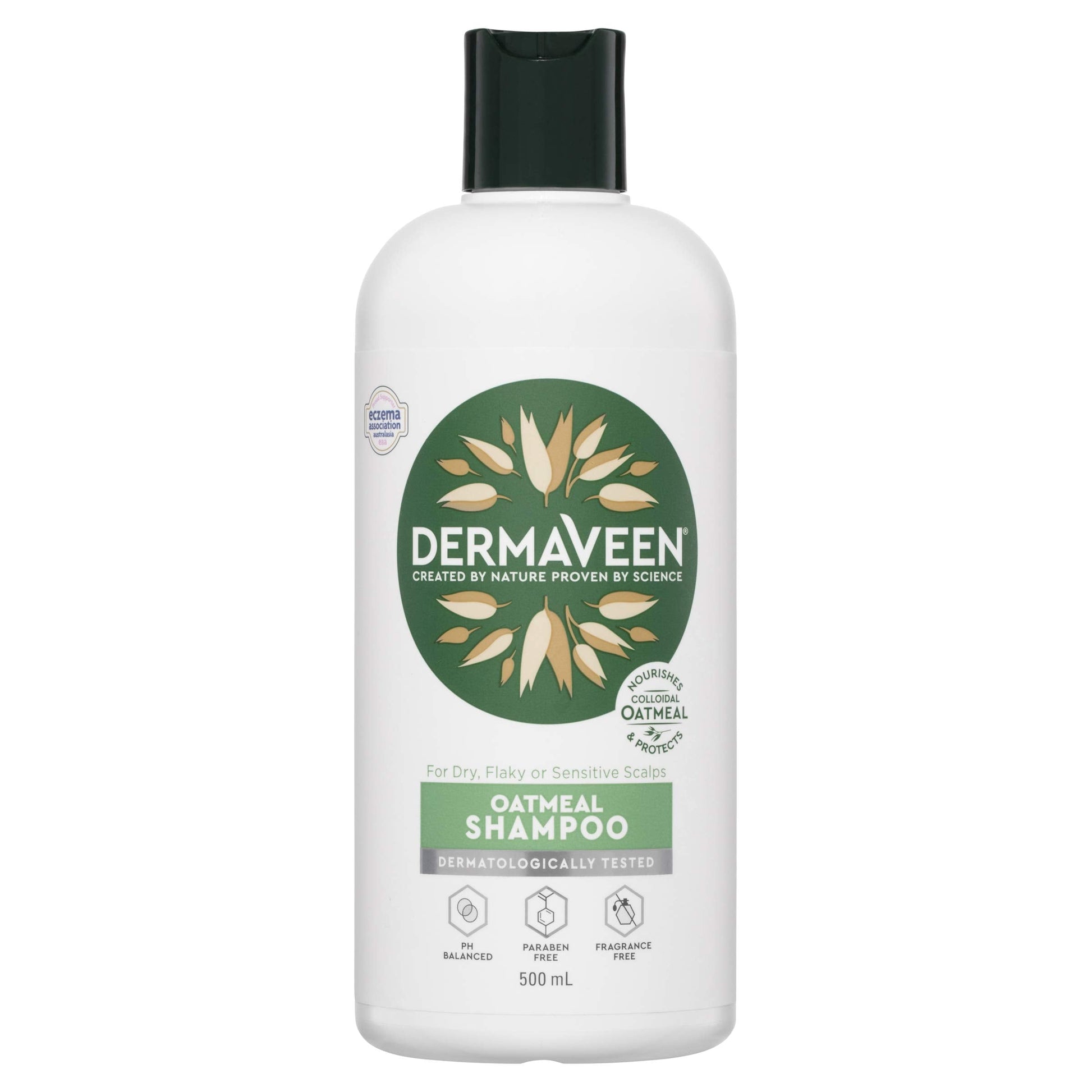 DERMAVEEN Oatmeal Shampoo for Dry, Flaky or Sensitive Scalps 500ml - Cutprice Online