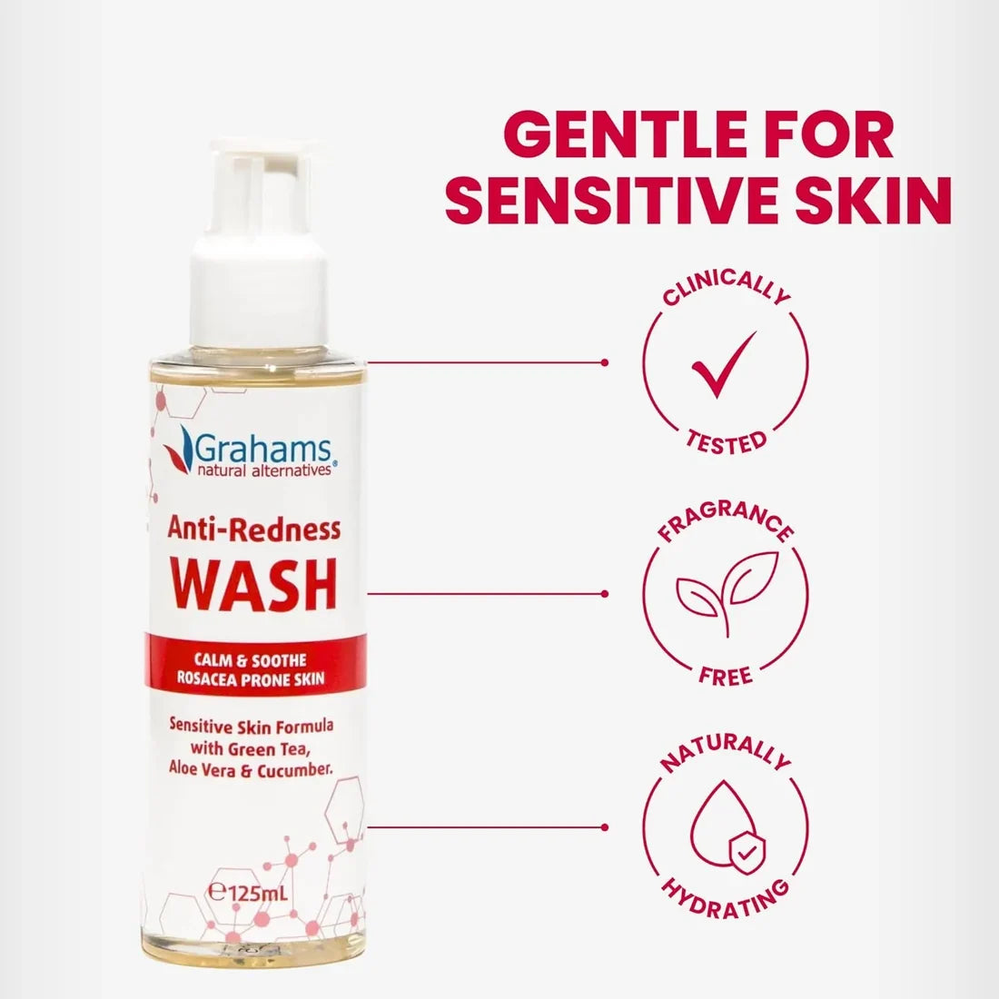 Grahams Anti-Redness Wash 125ml