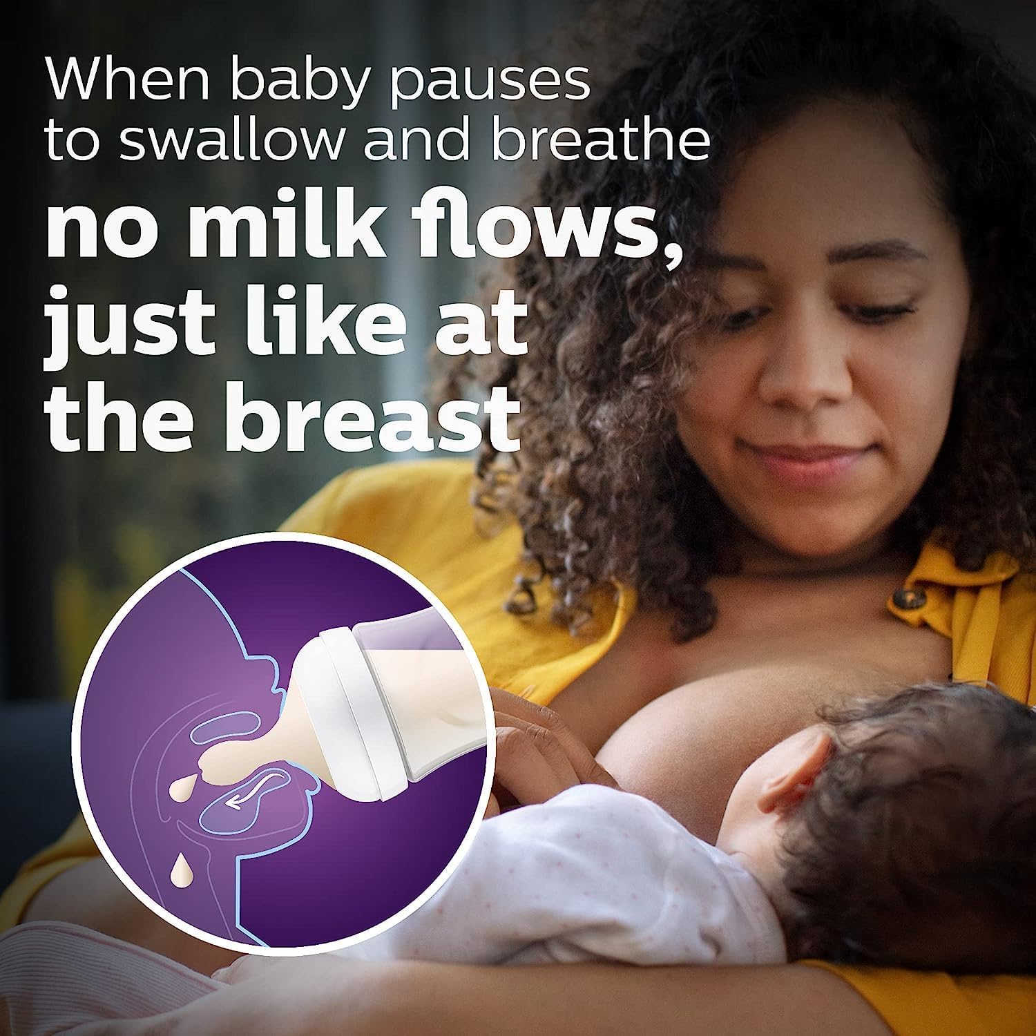 Avent Natural Response Baby Bottles 1 Month+ 260ml - 1 Pack