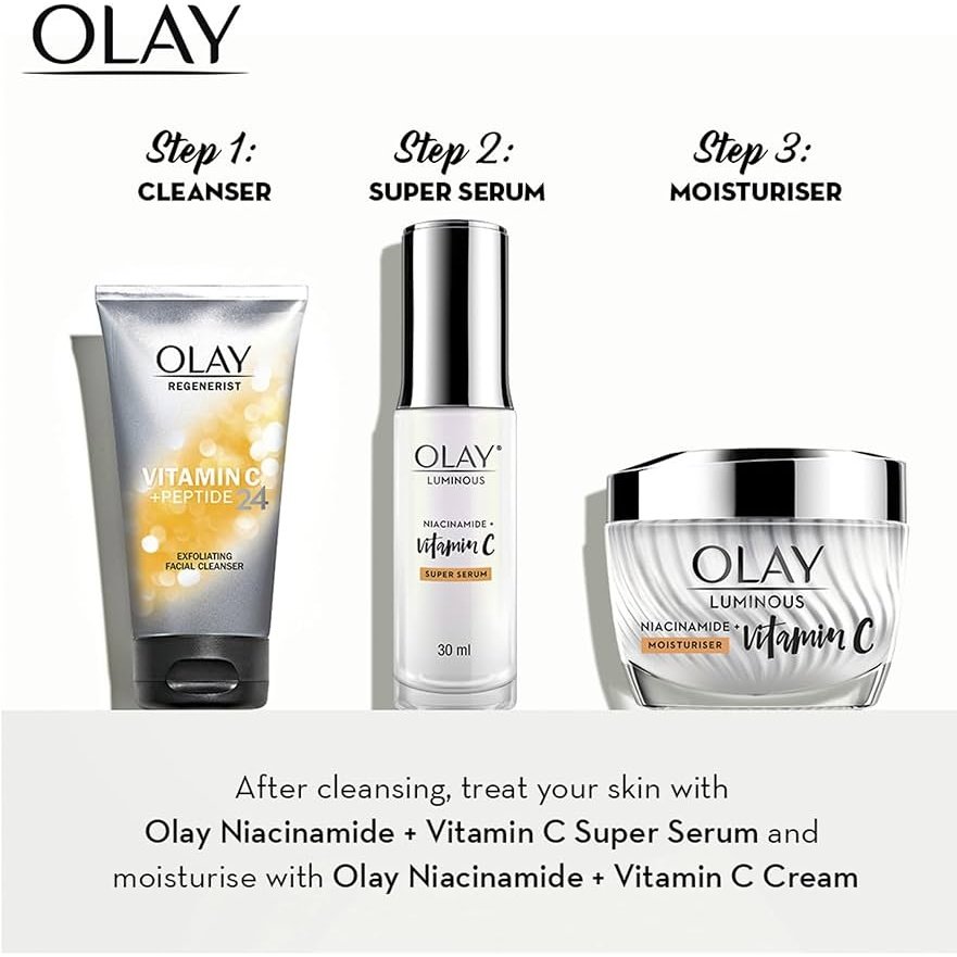 Olay Regenerist Vitamin C + Peptide 24 Brightening Cleanser 150ml - Cutprice Online