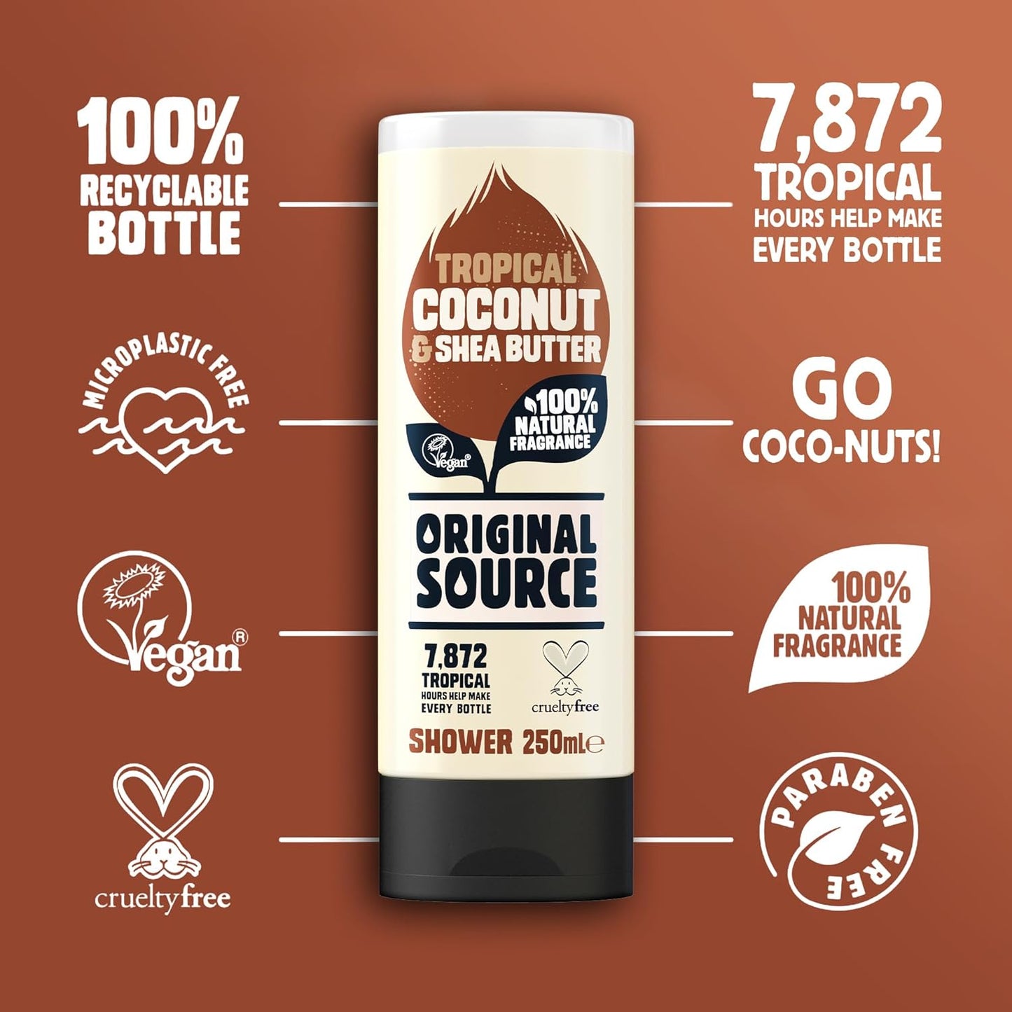 Original Source Tropical Coconut & Shea Butter Shower, 500ml - Cutprice Online