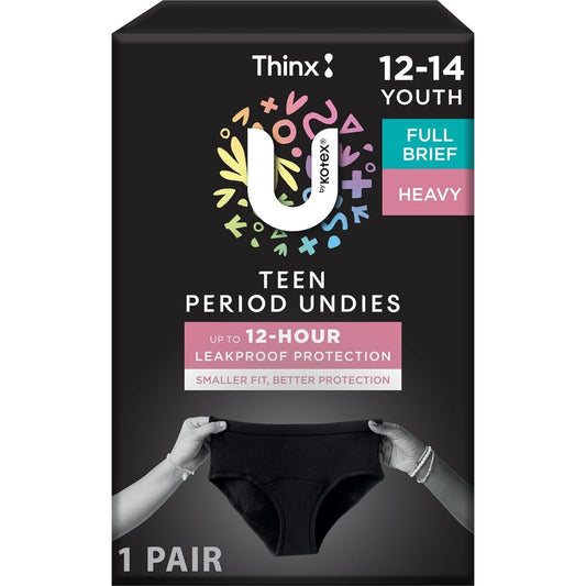 U by Kotex Brief Teen Size Y12-14