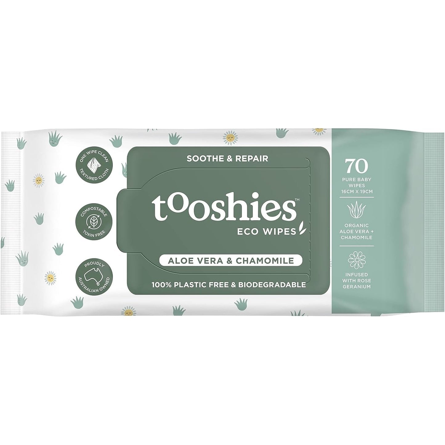 Tooshies Eco Wipes Value Pack Aloe Vera & Chamomile 280PK - Cutprice Online
