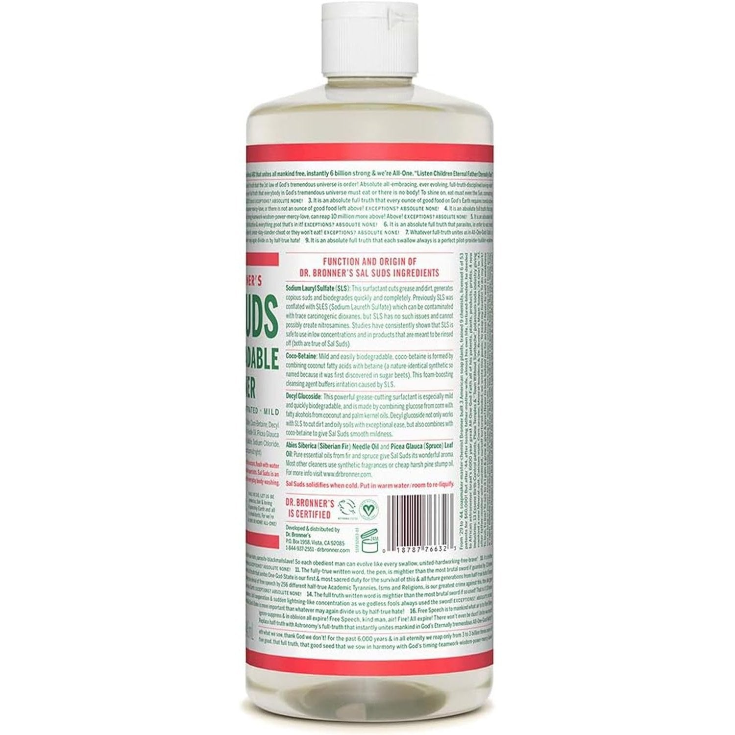 Dr. Bronner's Sal Suds Biodegradable Cleaner 946ml - Cutprice Online