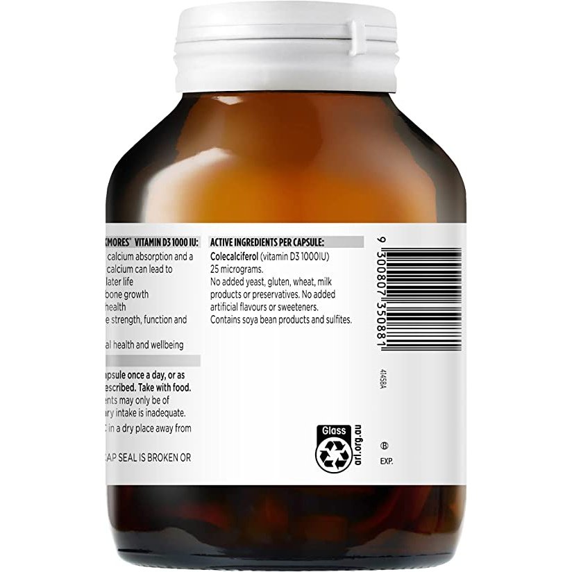 Blackmores Vitamin D3 1000IU Bone Health Immunity 300 Capsules - Cutprice Online