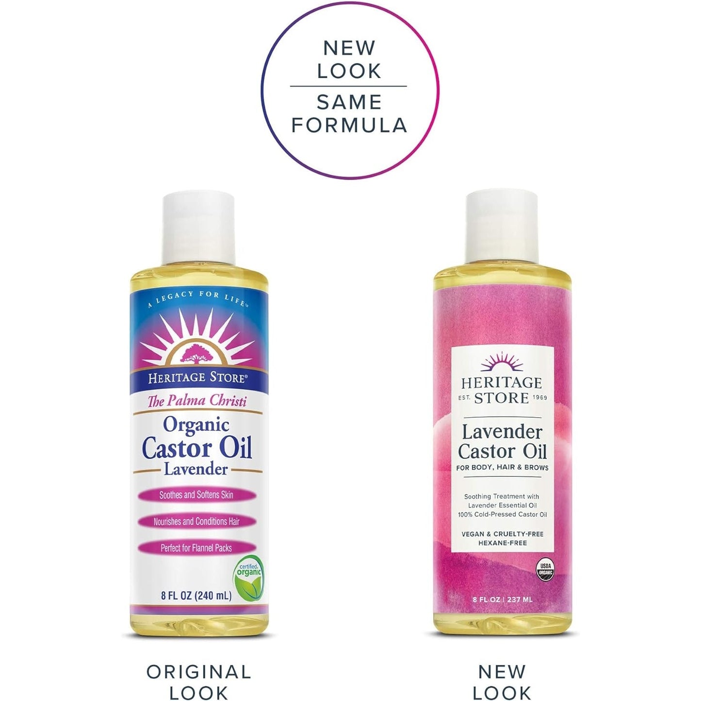 HERITAGE STORE Lavender Castor Oil 237ml - Cutprice Online