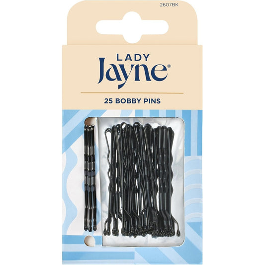 Lady Jayne Bobb Pins Black 4.5cm Pk25