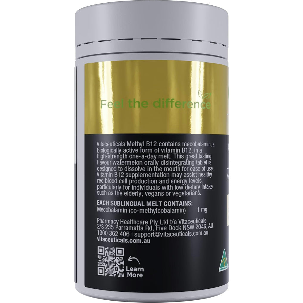 Vitaceuticals Activated Methyl B12 60 Tablets