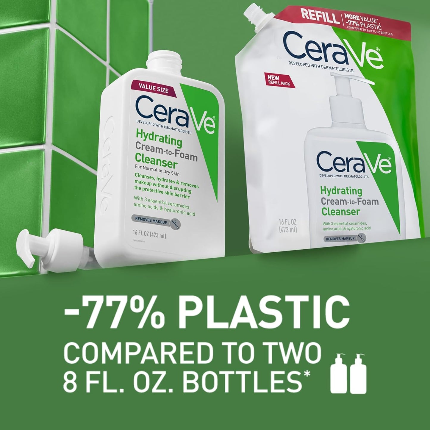CeraVe Hydrating Cleanser Eco-Recharge Refill 473mL
