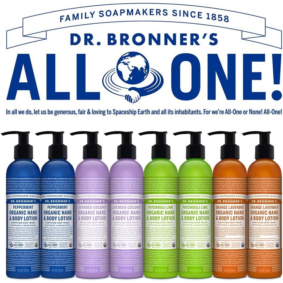 Dr. Bronner's Organic Hand & Body Lotion Orange Lavender 237ml DR. BRONNER'S