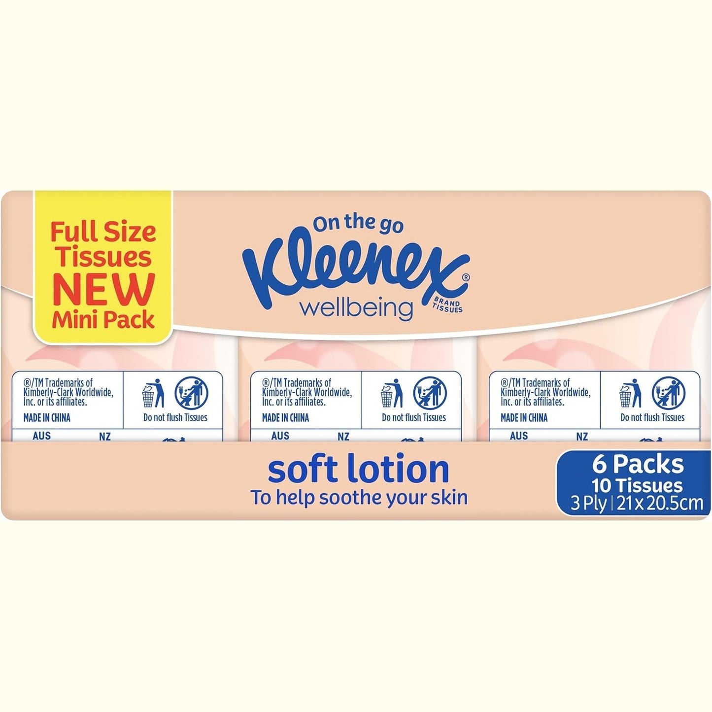 Kleenex Facial Tissue Soft Lotion 6 Pack