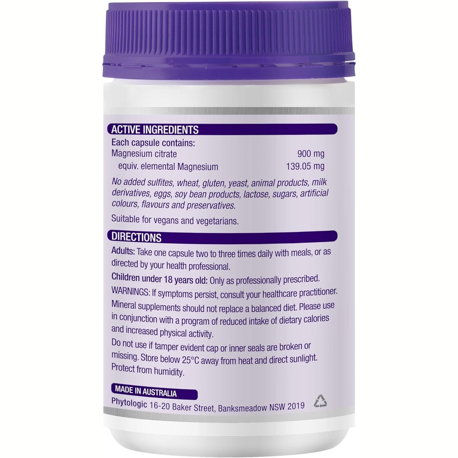 Henry Blooms Tri-Magnesium Citrate 900mg 150c - Cutprice Online