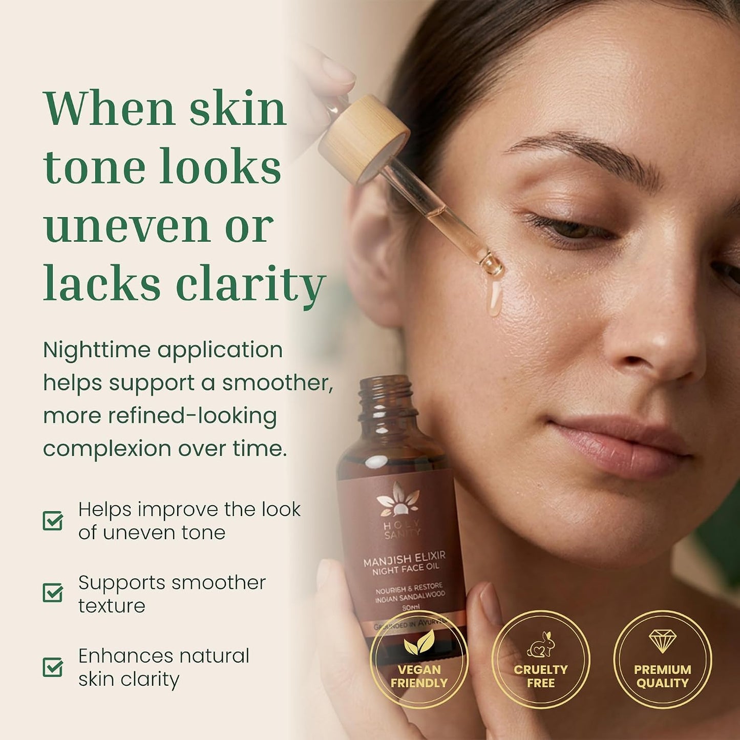 Holy Sanity Saffron Glow Day Face Oil 50ML