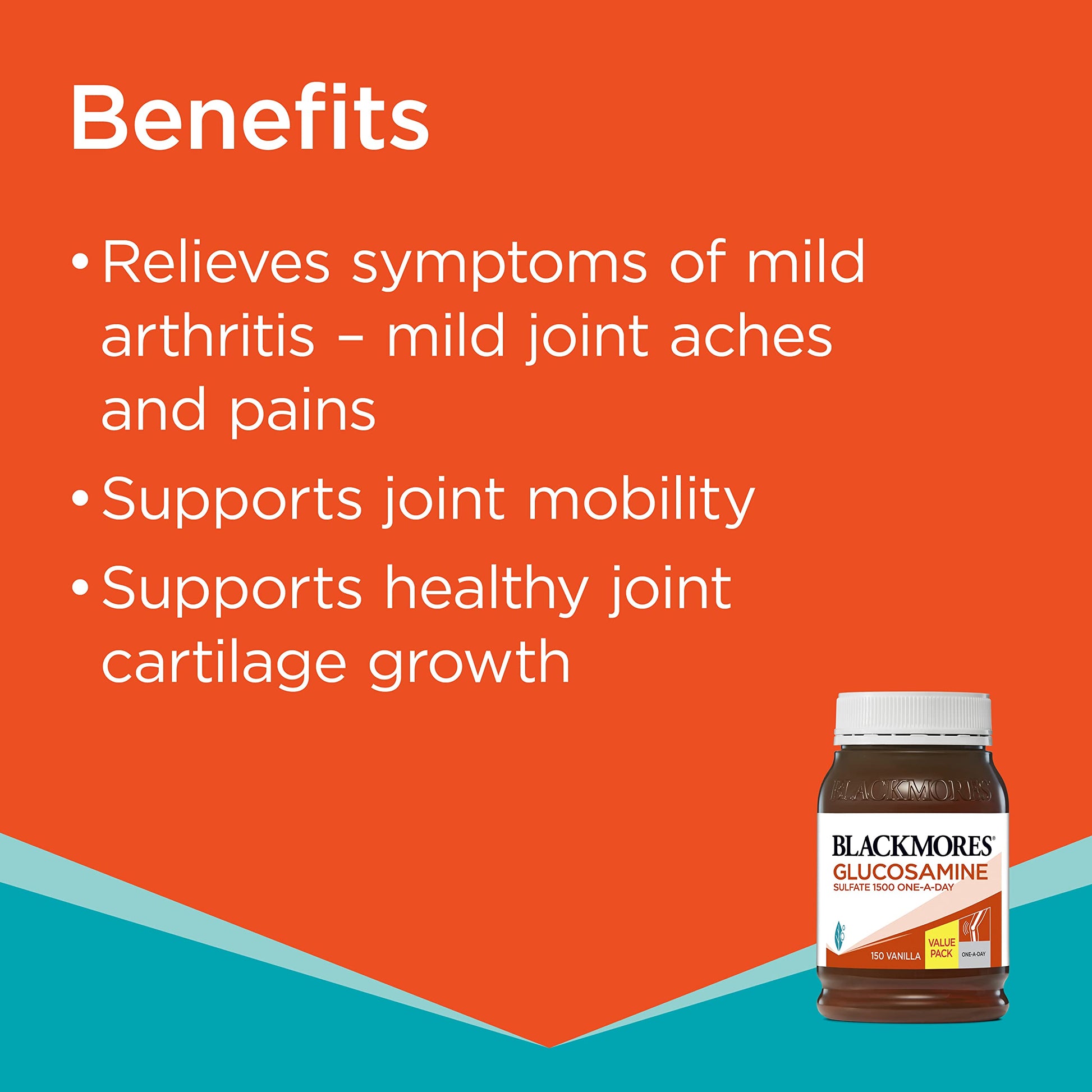 Blackmores Glucosamine Sulphate One-a-day 1500mg 180 Tablets - Cutprice Online