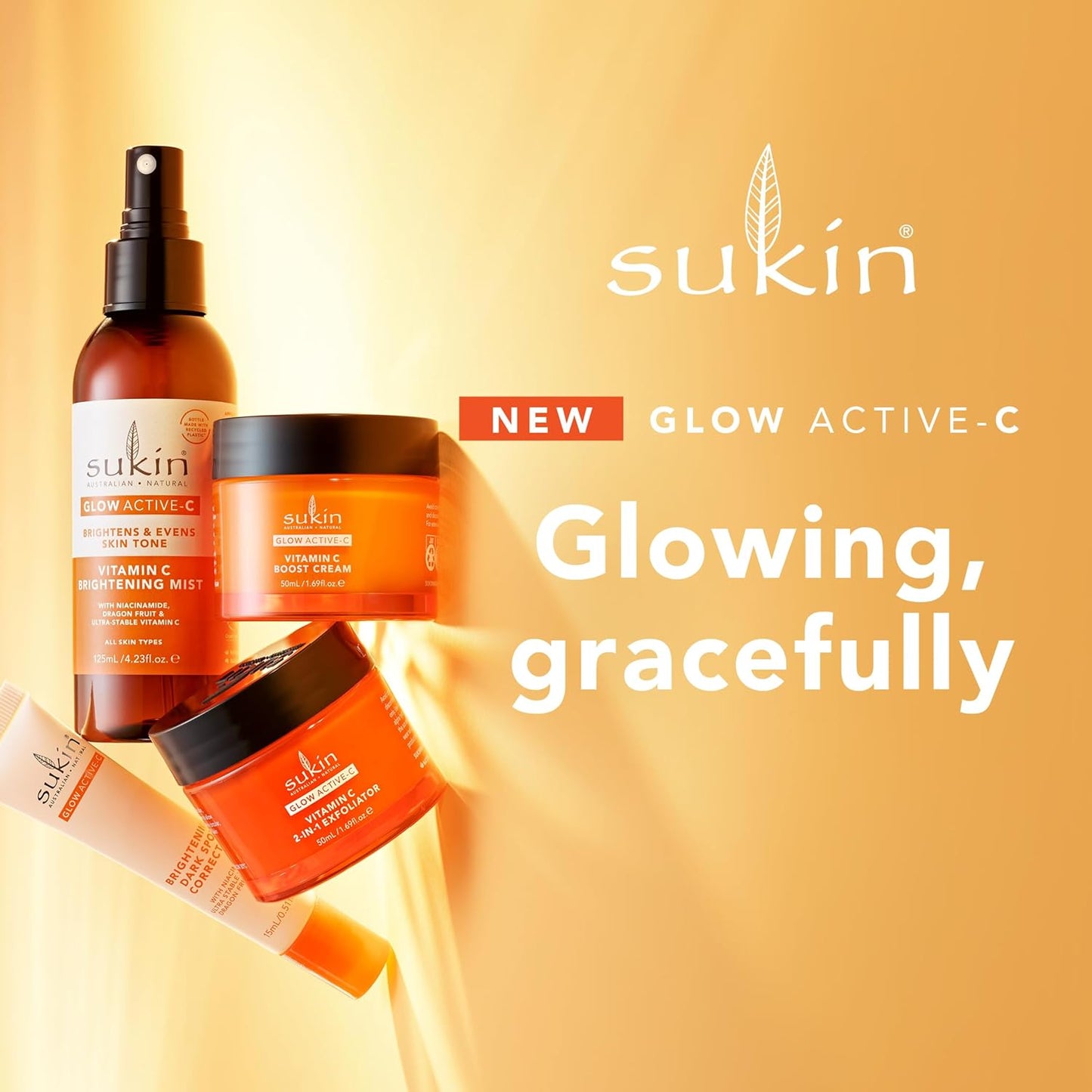 Sukin Glow Active-c Vitamin C Brightening Mist 125ml - Cutprice Online