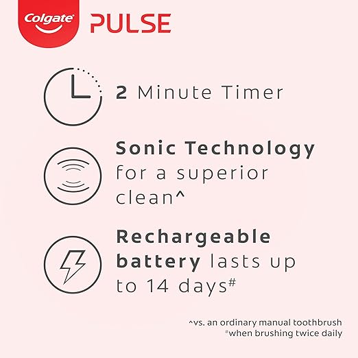 Colgate Electric Toothbrush Series 1 Pulse Whitening Red - Cutprice Online
