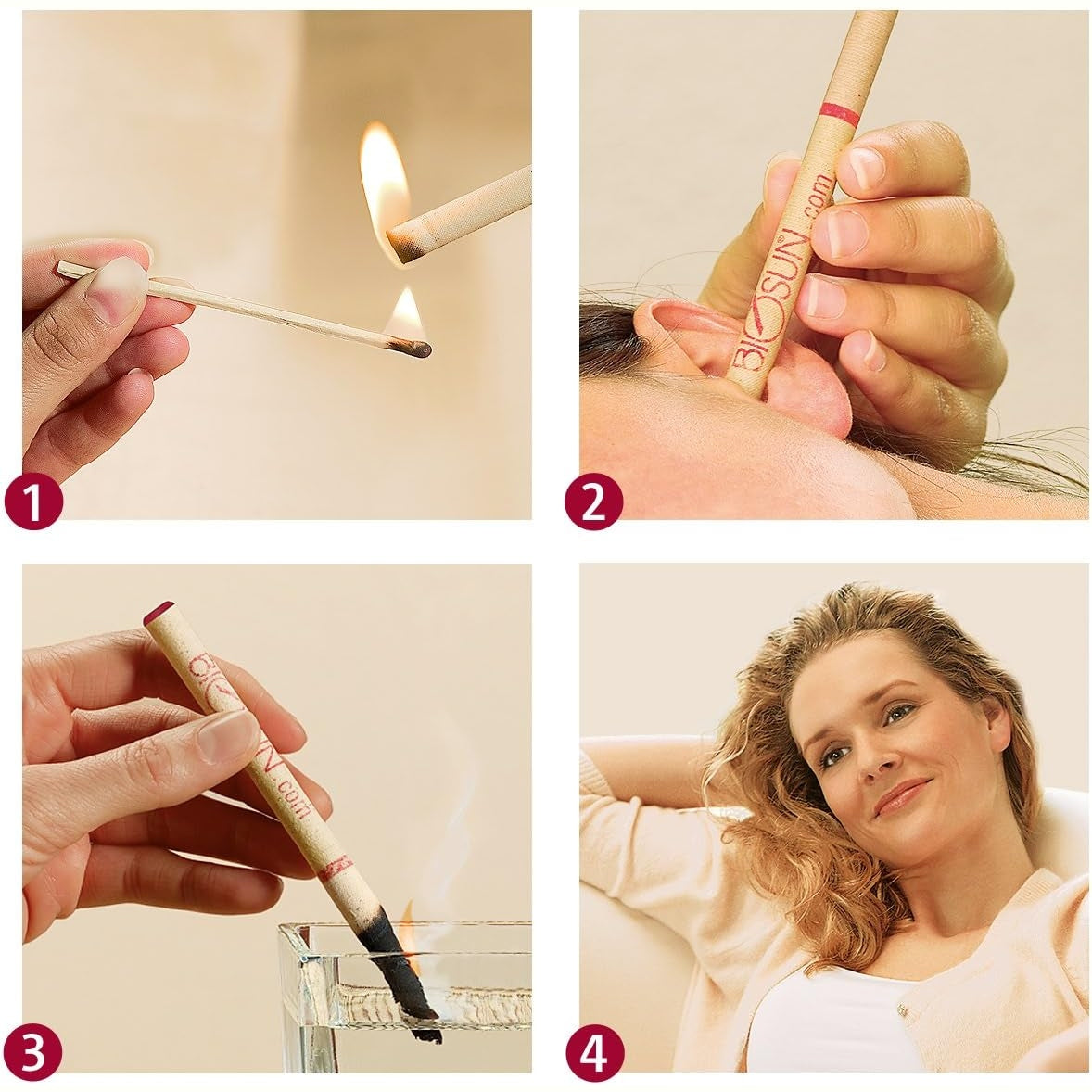 Biosun Ear Candles Fragranced Wellharmony Ritual Orange & Grapefruit 1 Pair - Cutprice Online