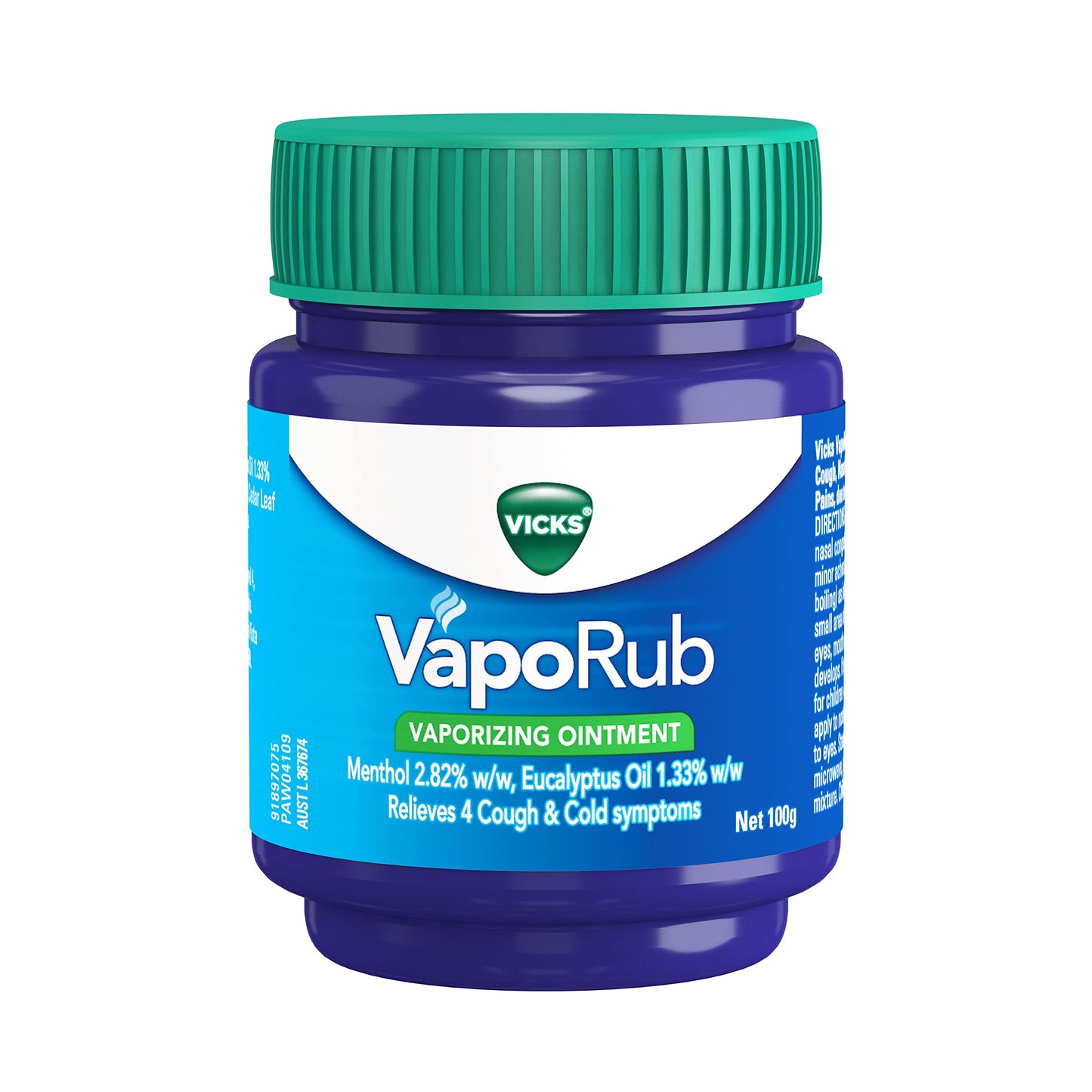 Vicks VapoRub Ointment Decongestant Chest Rub 100g - Cutprice Online