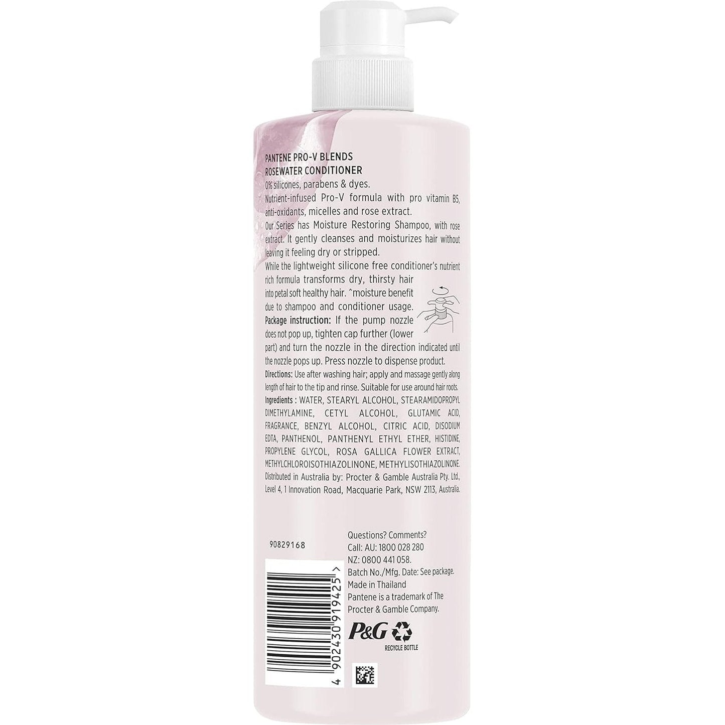 Pantene Pro-V Blends Rosewater Moisture Restoring Conditioner 530ml