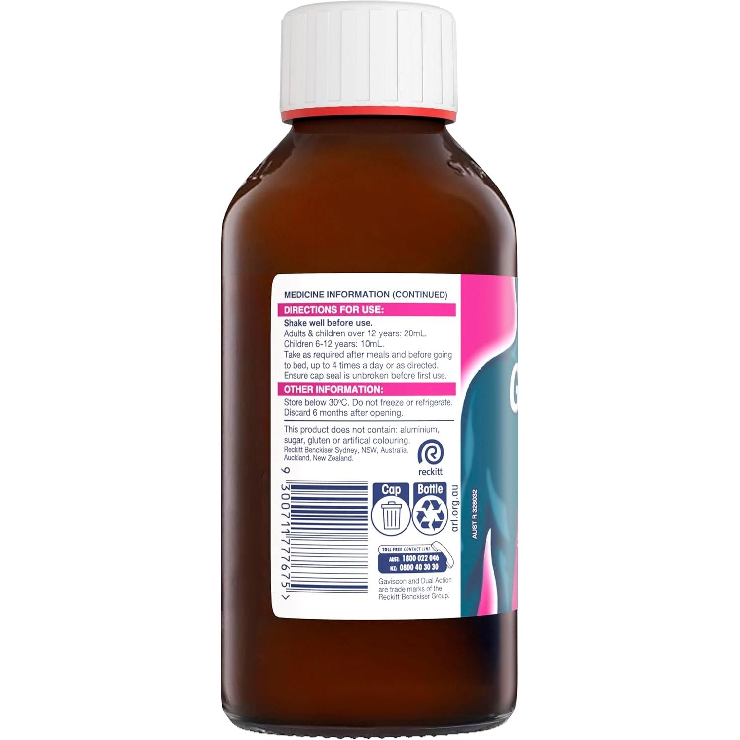 Gaviscon Dual Action Mixed Berry Oral Liquid Suspension 500ml