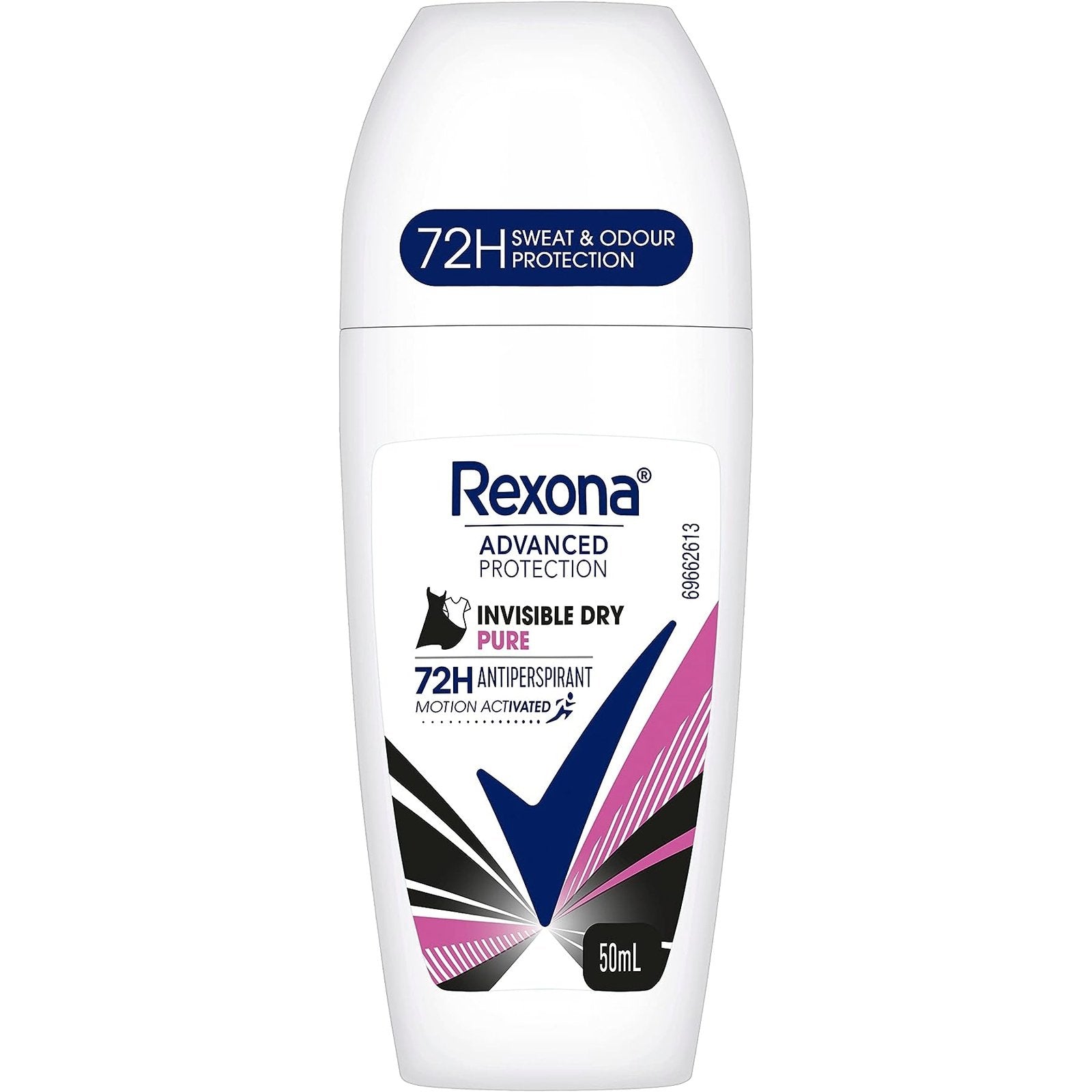 Rexona Roll On Deodorant Invisible Dry Pure 50ml - Cutprice Online