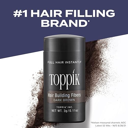 Toppik Hair Building Fibres Dark Brown 12g - Cutprice Online