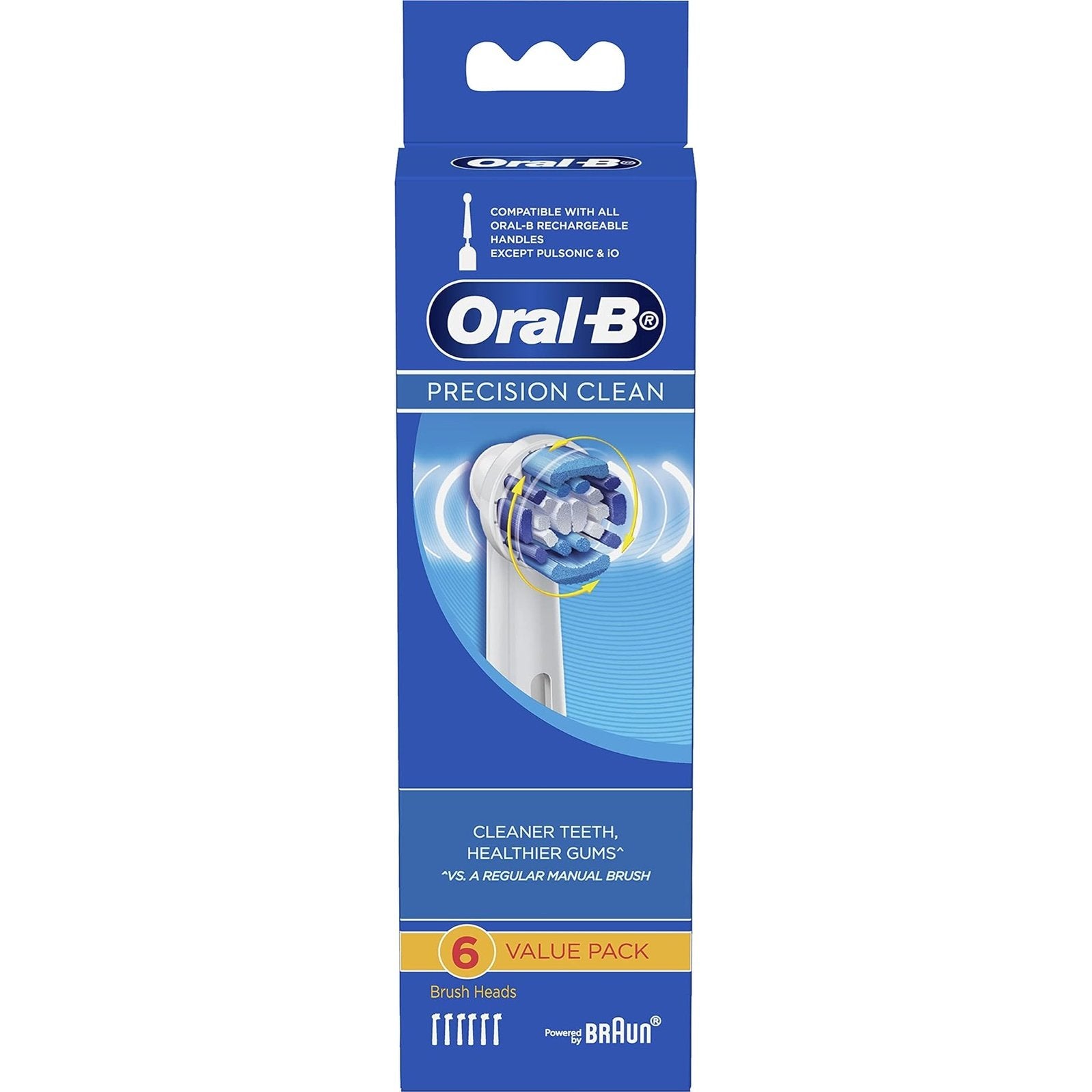 Oral-B Precision Clean Replacement Electric Toothbrush Head 6 Pack - Cutprice Online