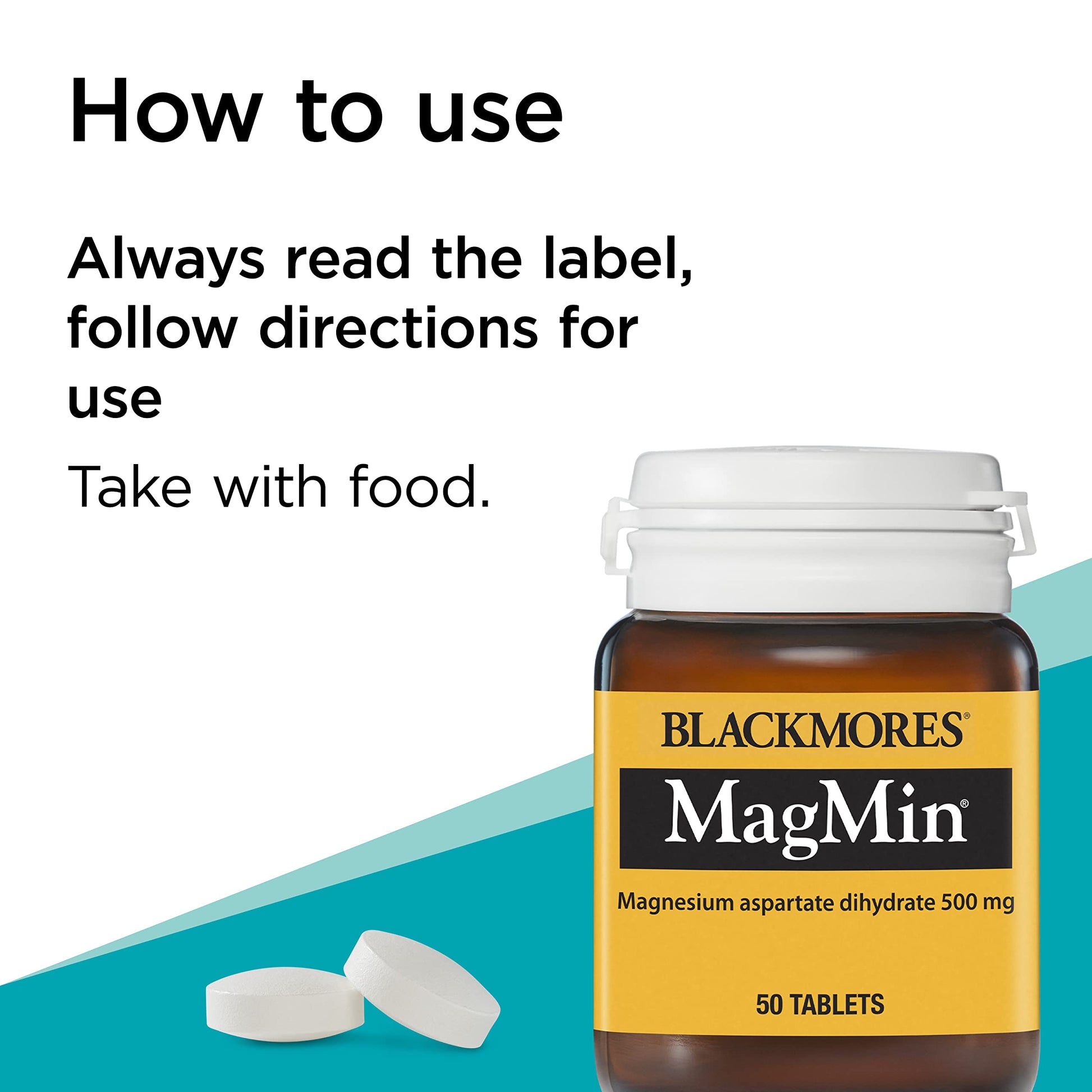 Blackmores Magmin 500mg 50 Tablets - Cutprice Online