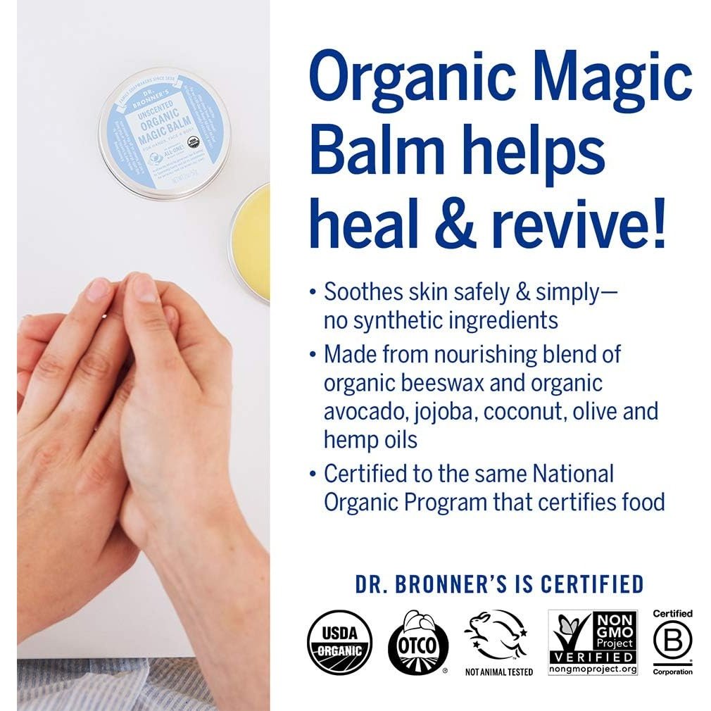Dr. Bronner's Organic Magic Balm Unscented 57g - Cutprice Online