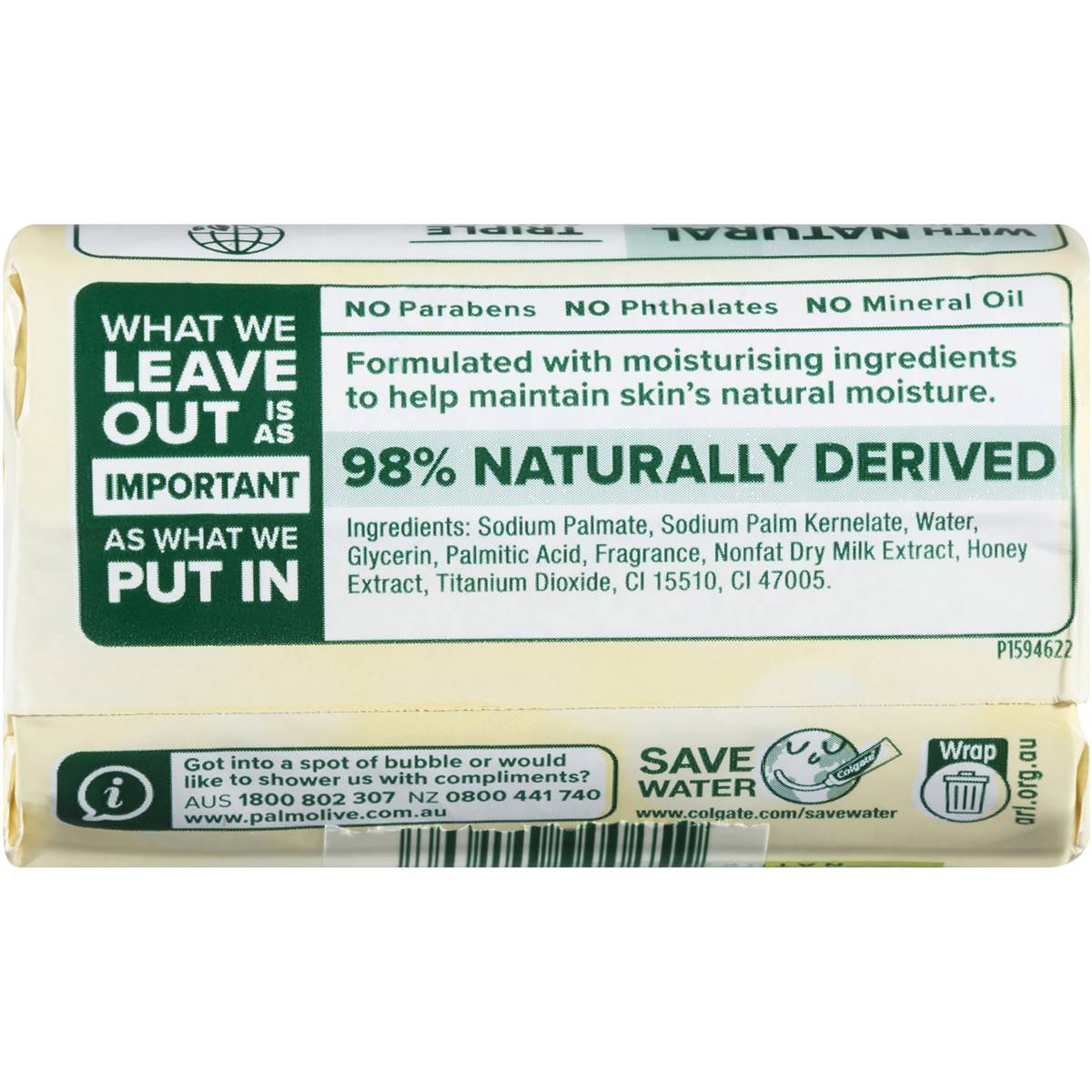 Palmolive Naturals Replenishing Bar Soap Milk & Honey 10 x 90g - Cutprice Online