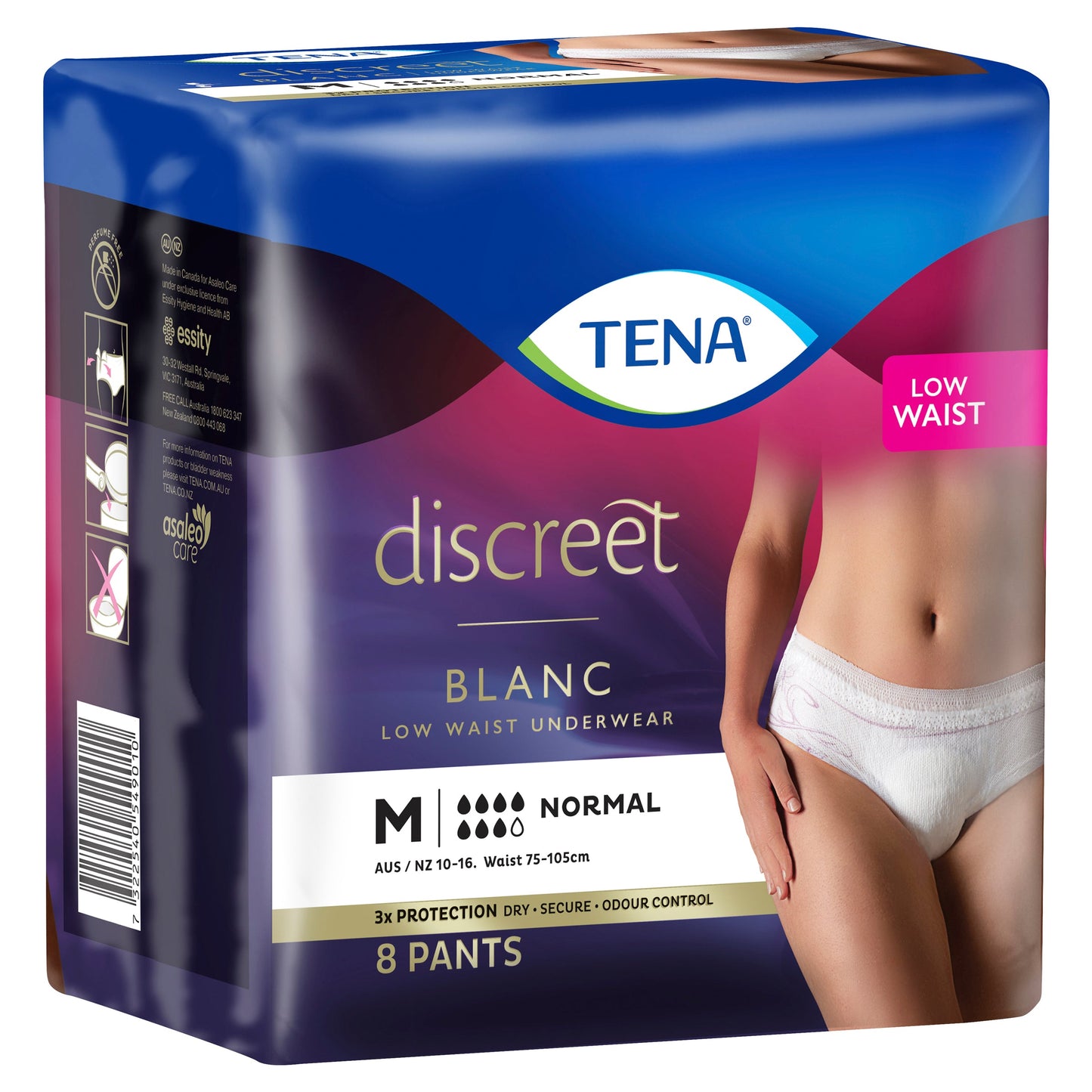 TENA Pants Women Discreet Medium 8 Pants   X 3 PACK - Cutprice Online