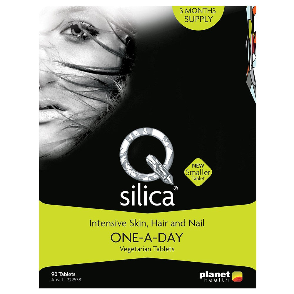 Qsilica One A Day Intensive Skin Hair & Nails 90 Tablets - Cutprice Online