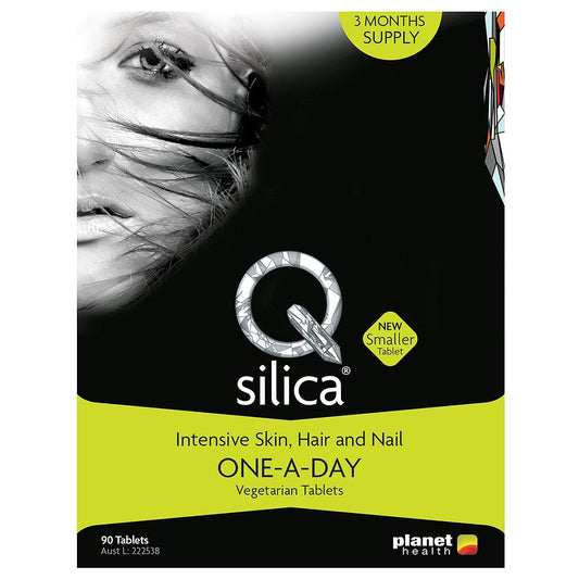Qsilica One A Day Intensive Skin Hair & Nails 90 Tablets - Cutprice Online