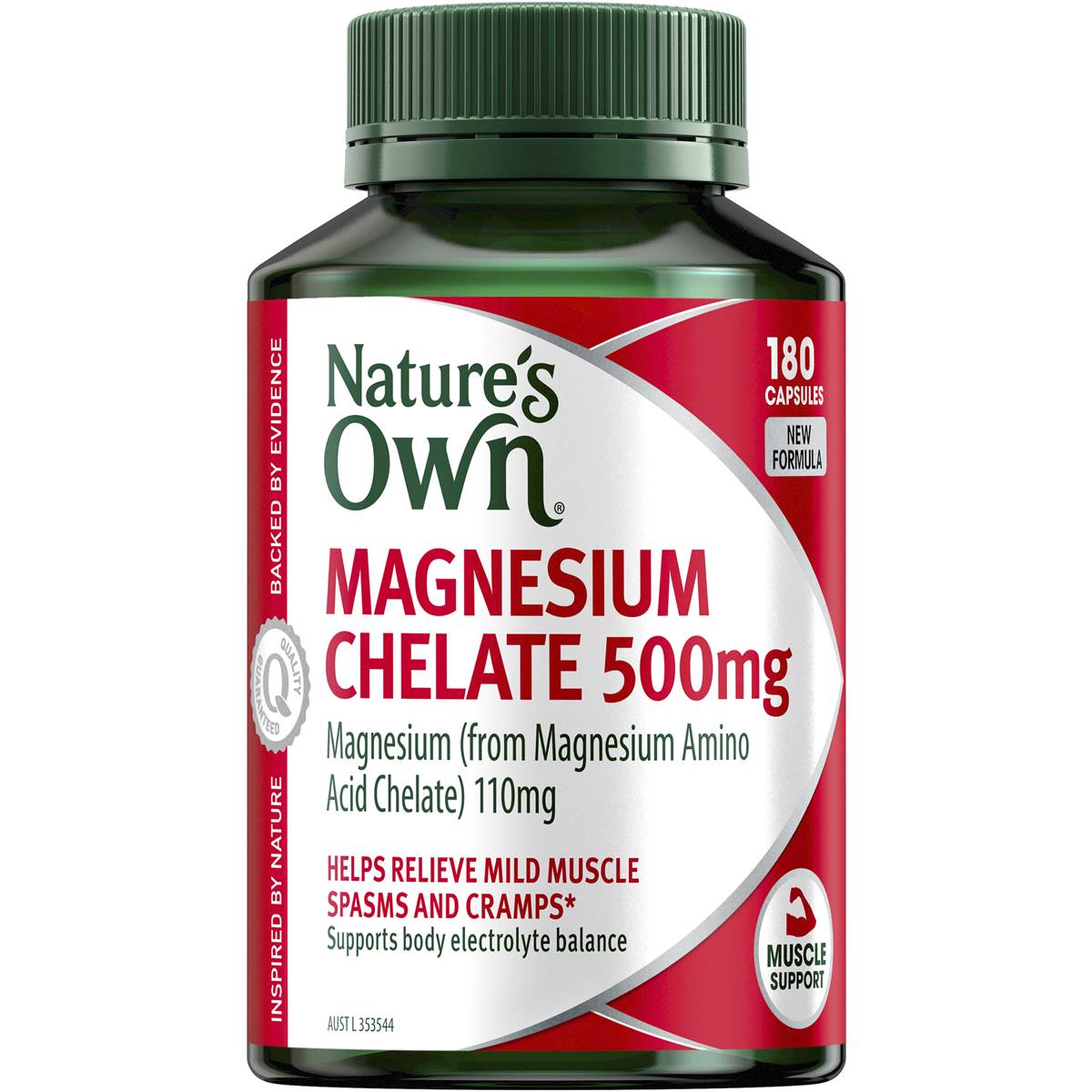 Nature's Own Amino Acid Magnesium Chelate 500mg 180 Caps - Cutprice Online