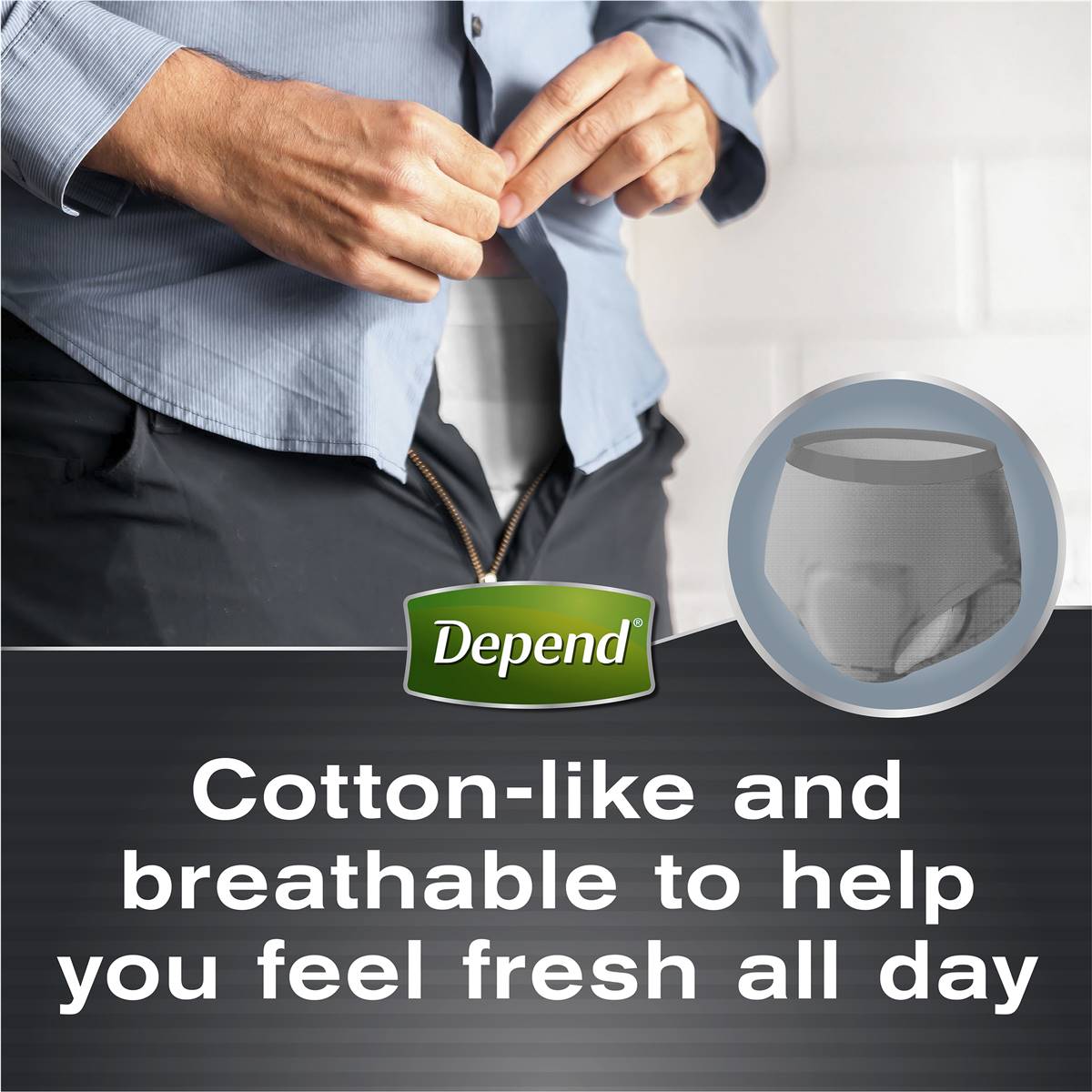DEPEND REAL FIT UNDERWEAR MALE LARGE 8 - Cutprice Online