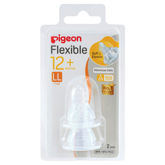 Pigeon Flexible Peristaltic Plus LL Nipple 12+ Months 2 Pack - Cutprice Online