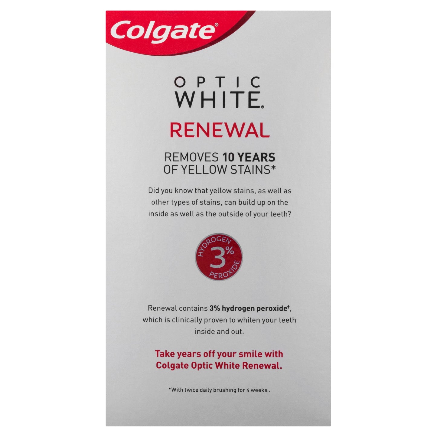 Colgate Optic White Renewal Lasting Fresh teeth Whitening toothpaste 85g - Cutprice Online