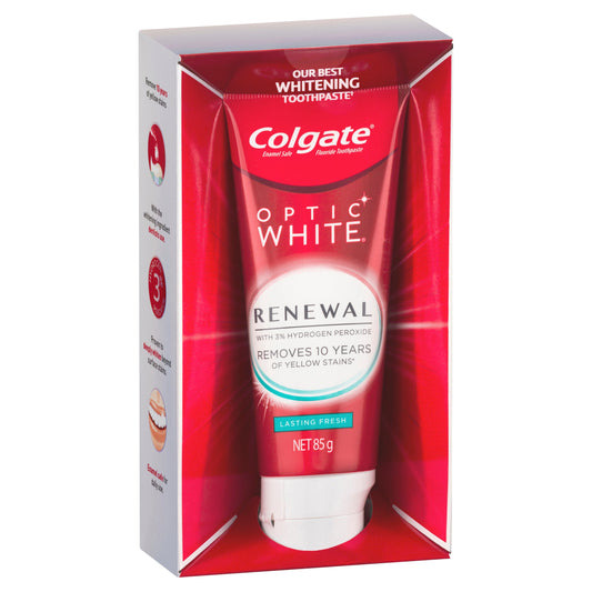 Colgate Optic White Renewal Lasting Fresh teeth Whitening toothpaste 85g - Cutprice Online