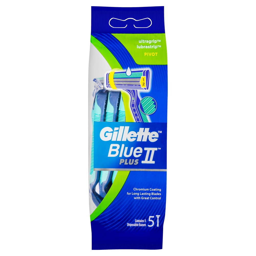 Gillette Blue Ii Ultragrip Pivot Disposable Shaving Razor 5 Pack - Cutprice Online