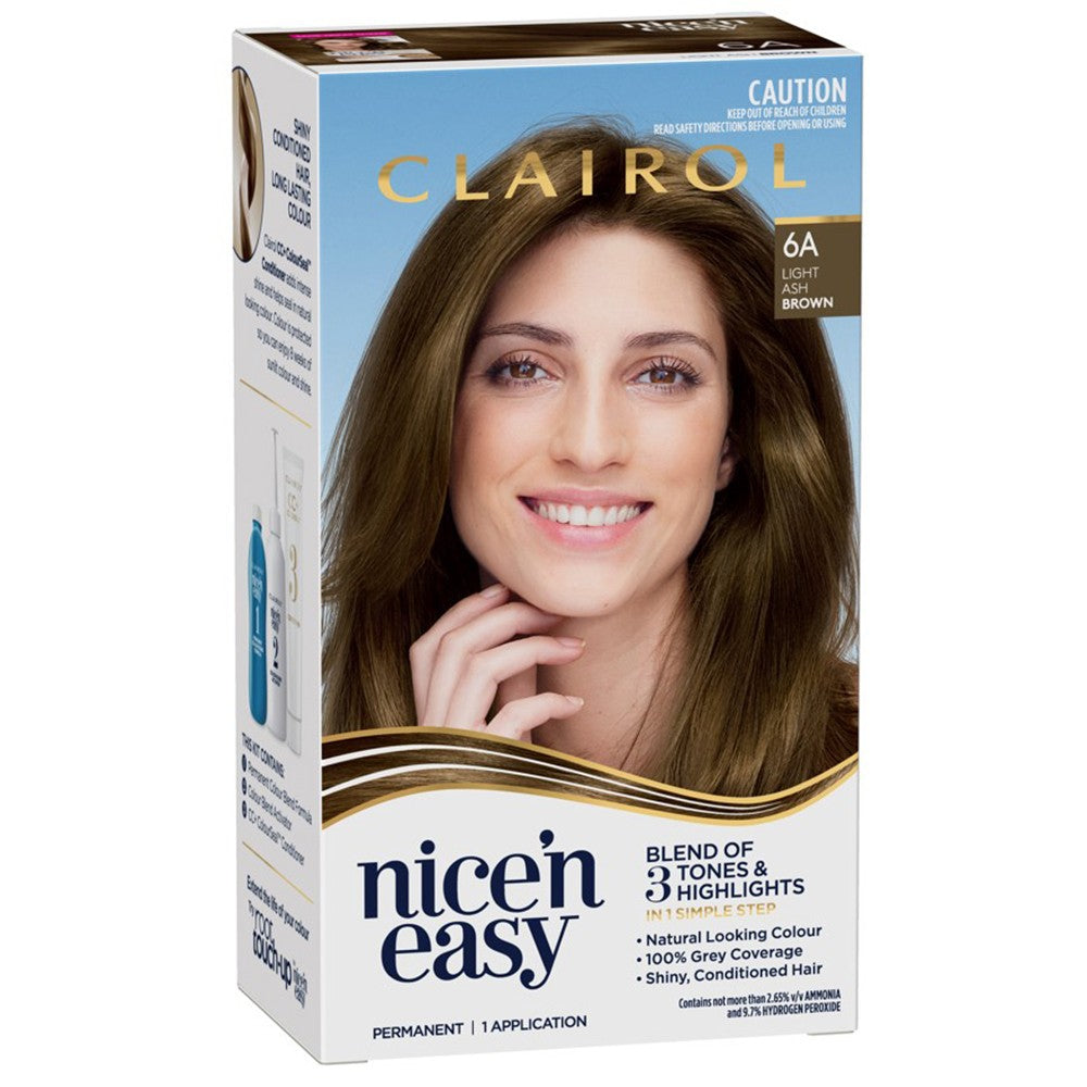 Clairol Nice & Easy 6A Natural Light Ash Brown Hair Colour - Cutprice Online
