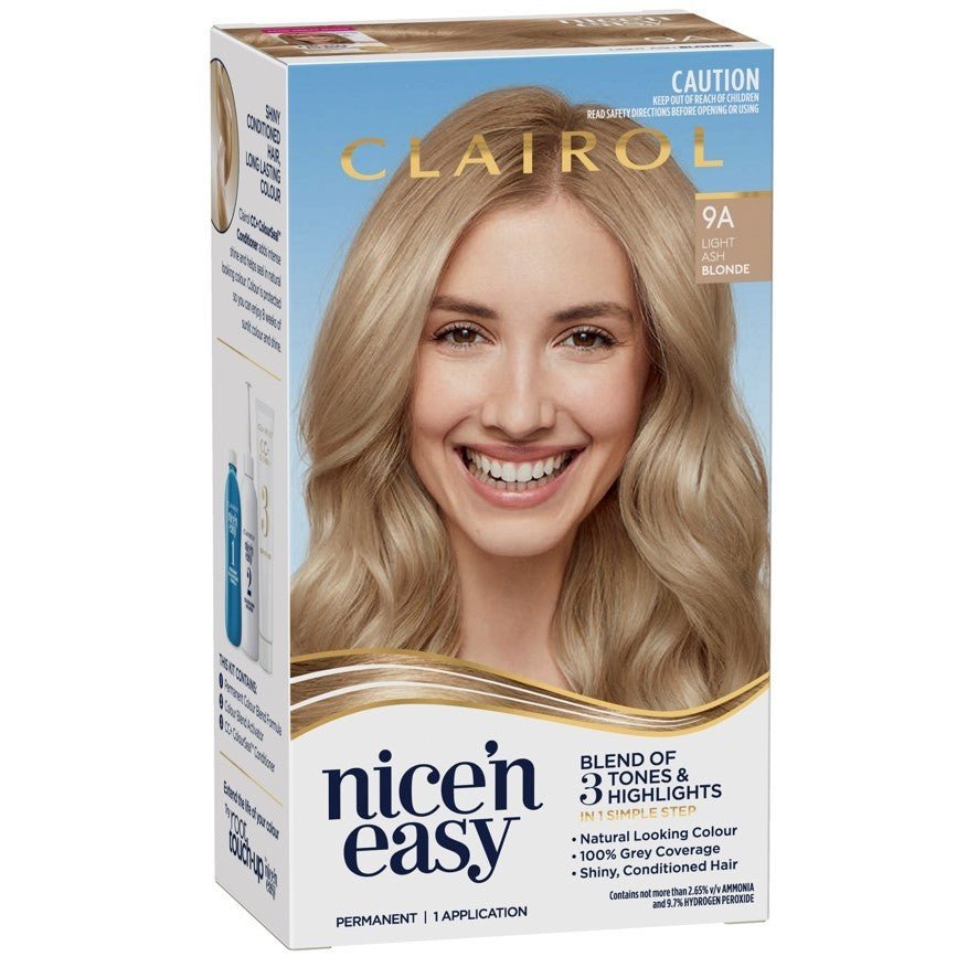 Clairol Nice & Easy 9A Natural Light Ash Blonde Hair Colour - Cutprice Online